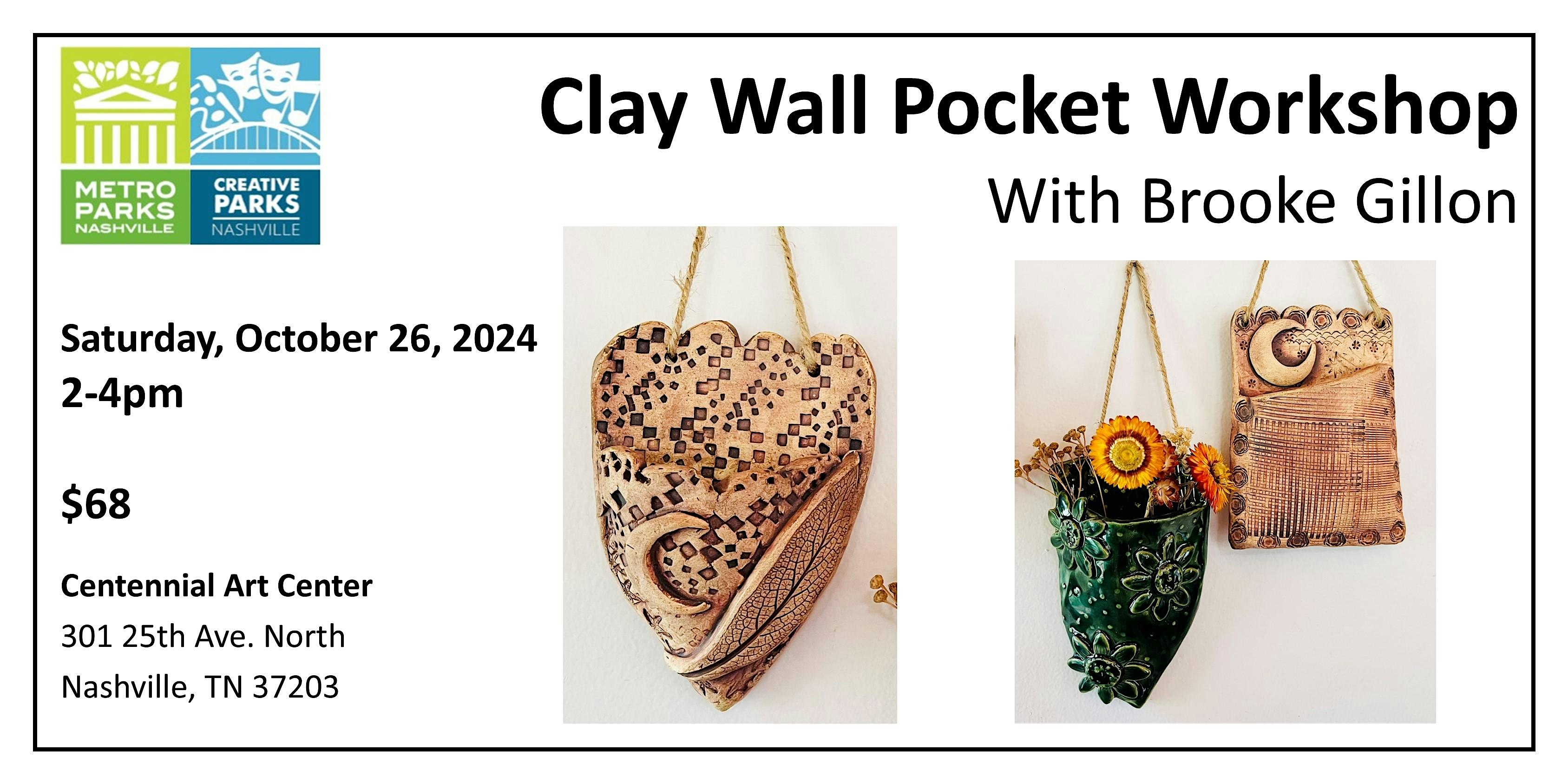 Clay Wall Pocket Workshop with Brooke Gillon – Nashville, TN