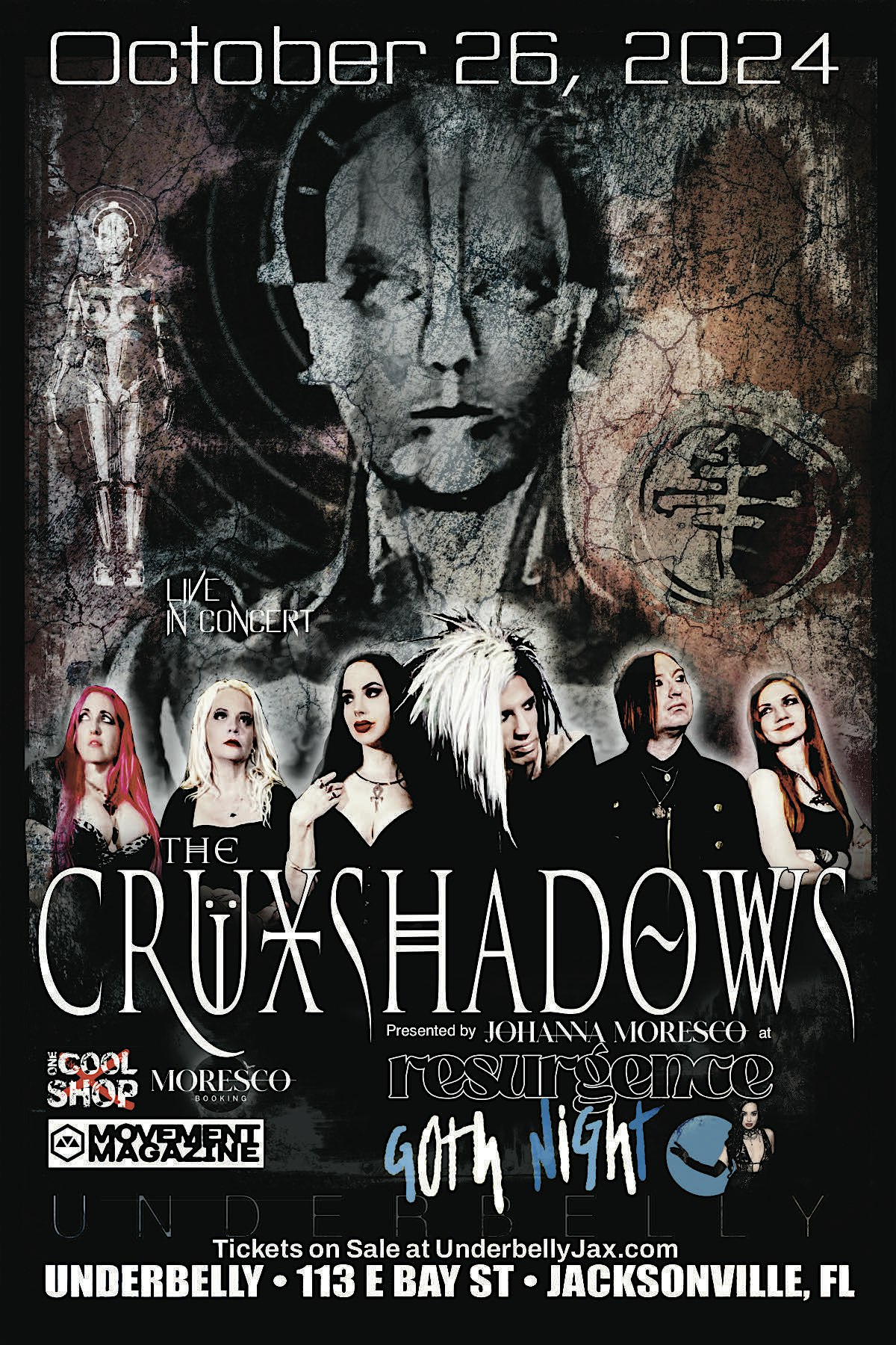 THE CRUXSHADOWS – Resurgence Goth Night at Underbelly – Jacksonville, FL