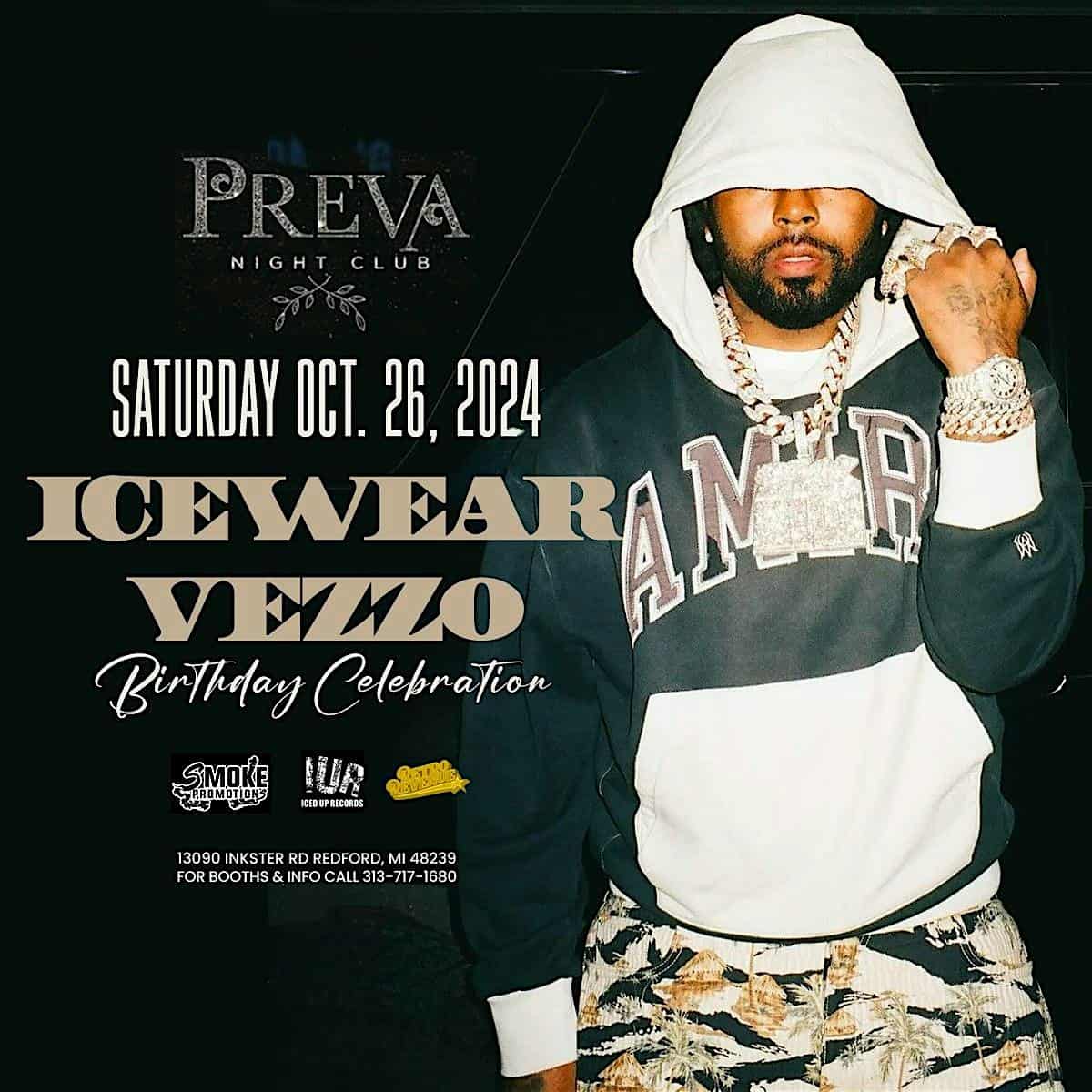 Icewear Vezzo Celebrity Birthday Celebration – Redford Charter Township, MI