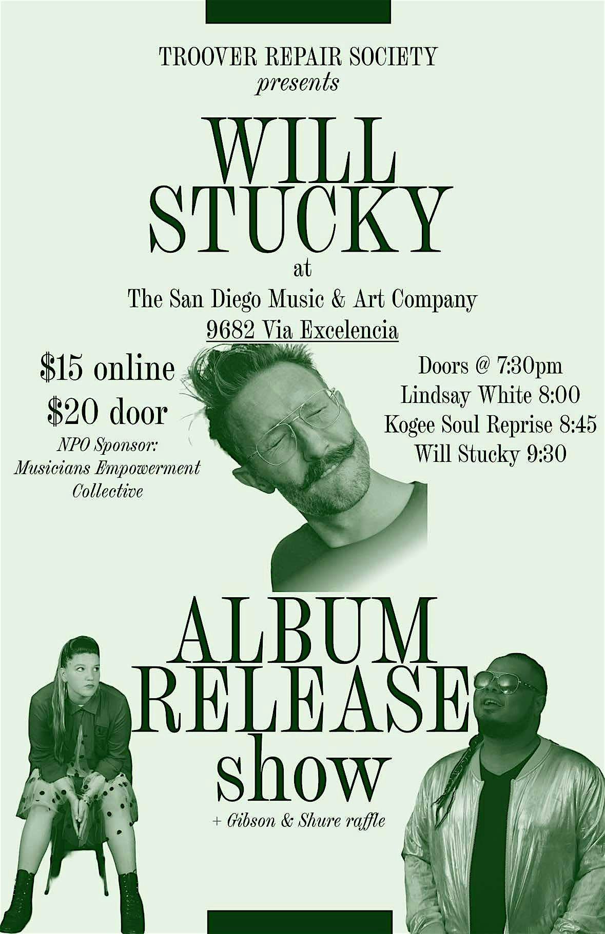 WILL STUCKY ALBUM RELEASE PARTY – San Diego, CA