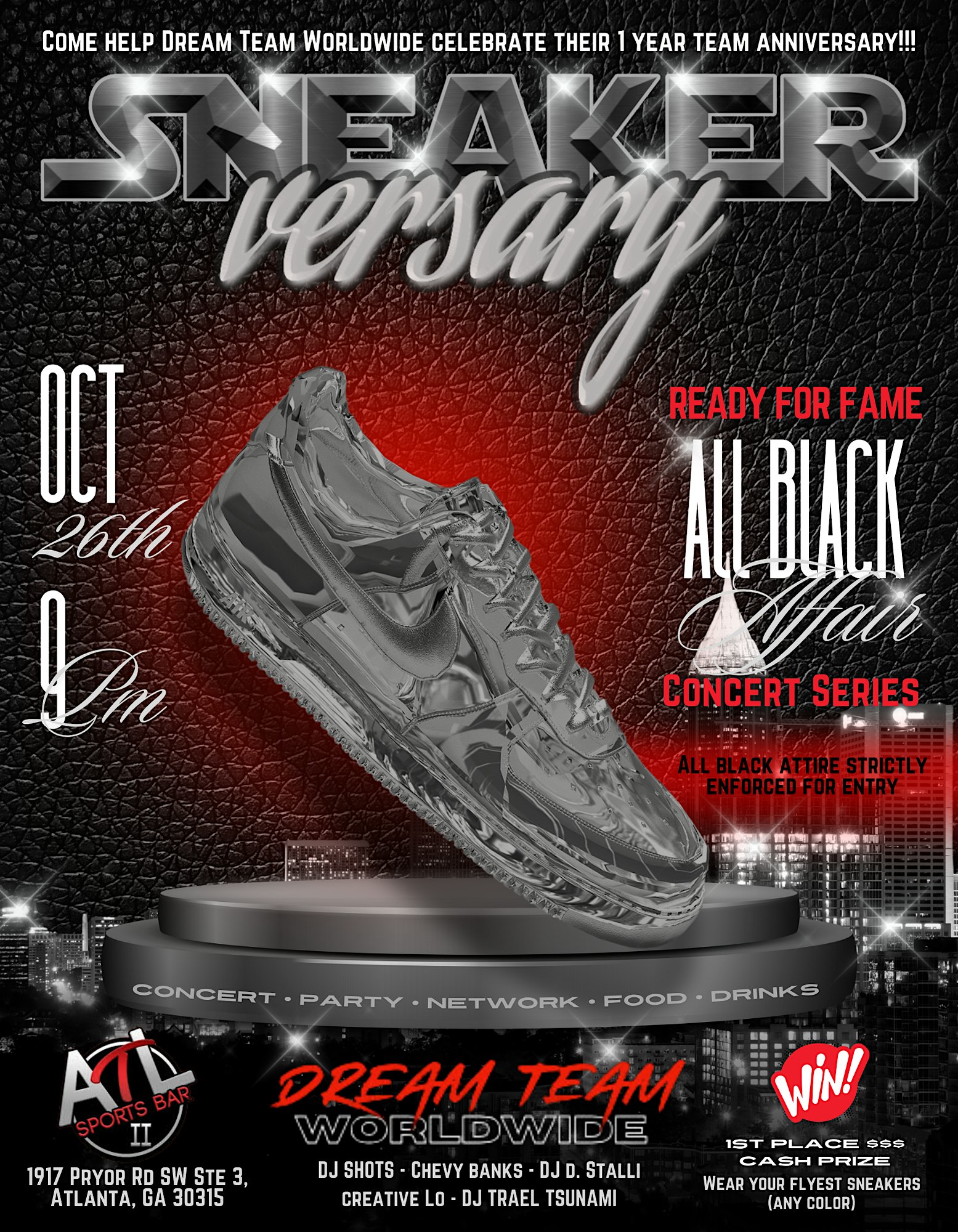 Ready For Fame: SNEAKER-VERSARY – Atlanta, GA