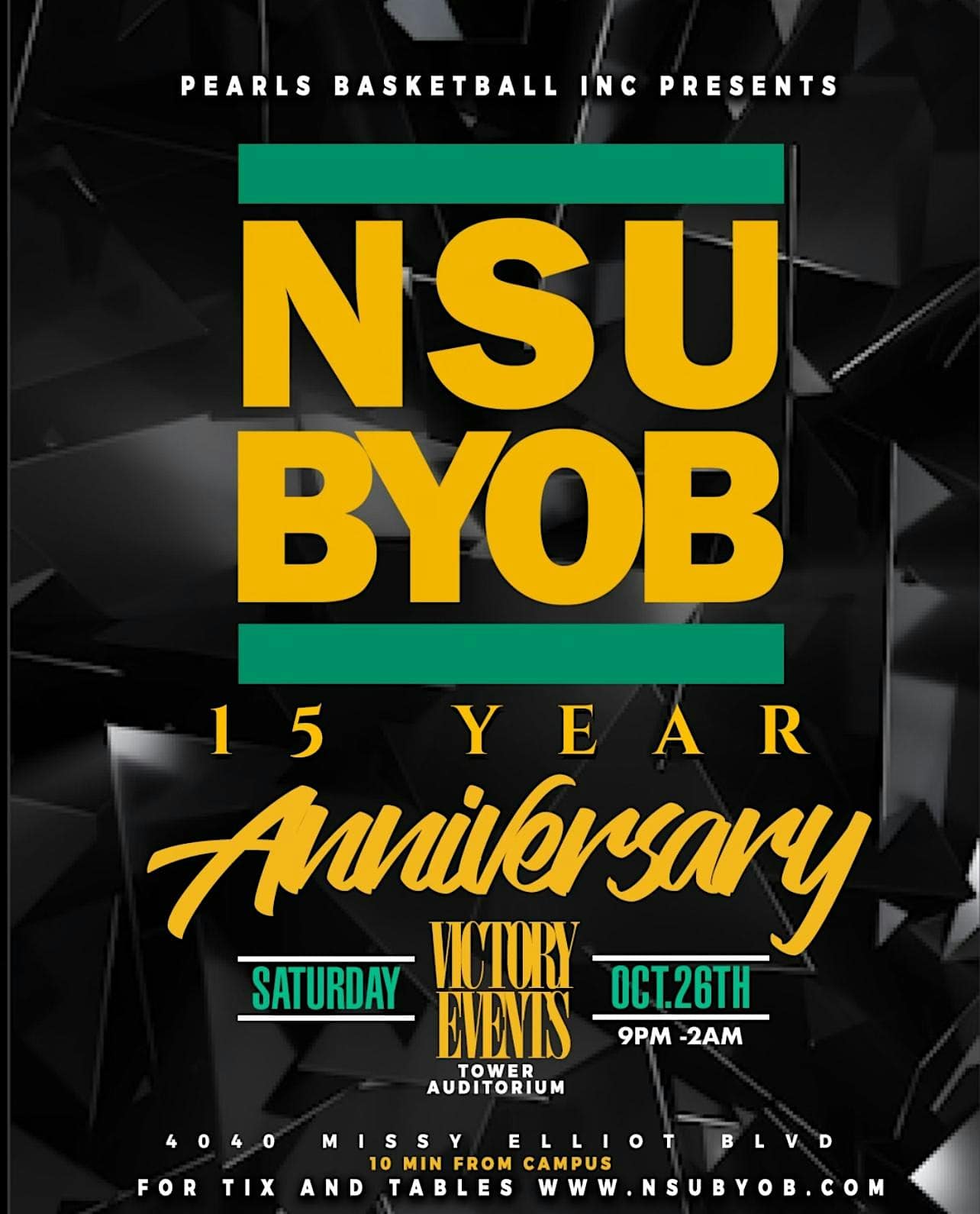 NSU HOMECOMING 2024 BYOB – 15 YEAR ANNIVERSARY – Portsmouth, VA