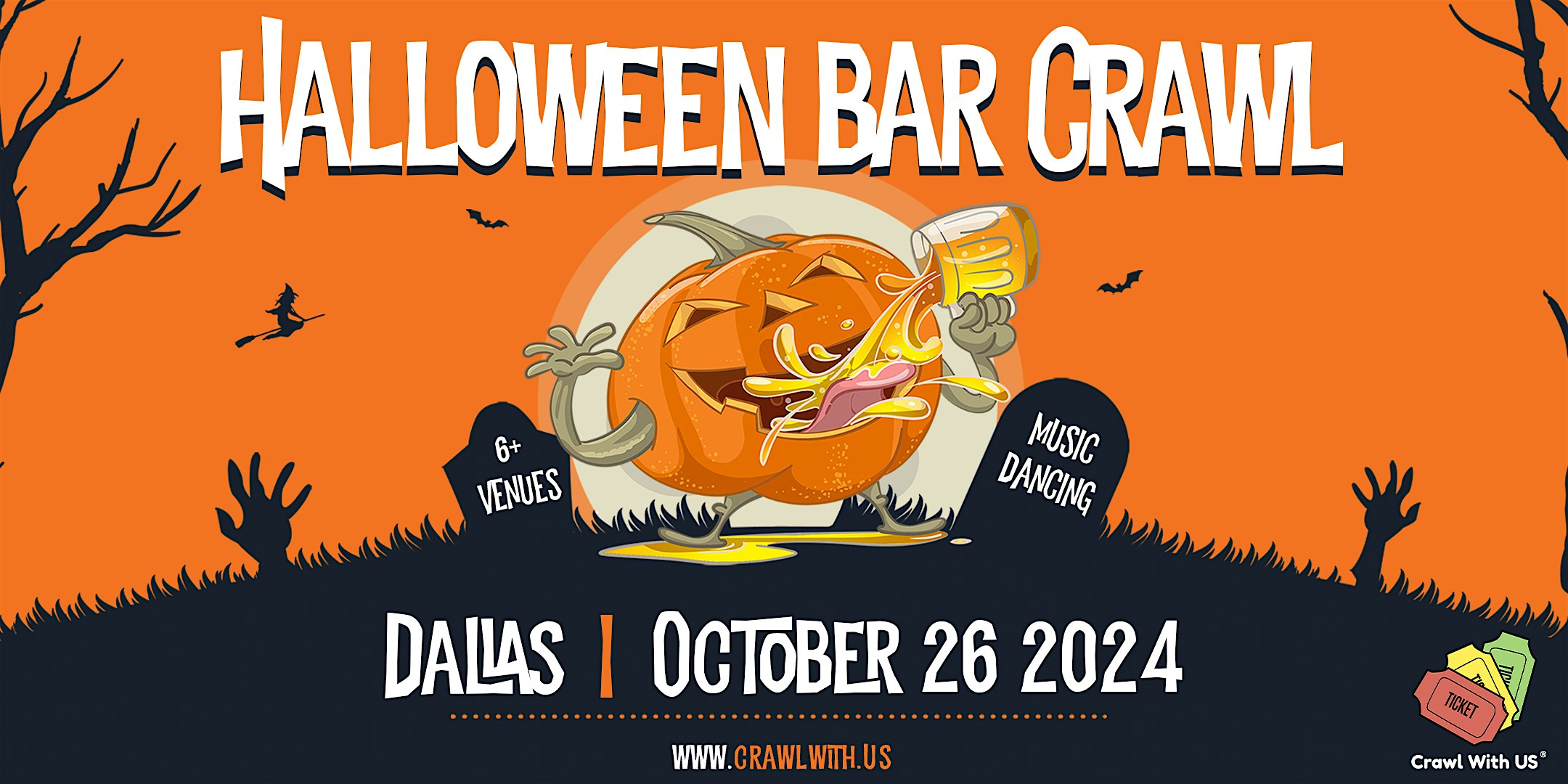 The Official Halloween Bar Crawl – Dallas – 7th Annual – Dallas, TX