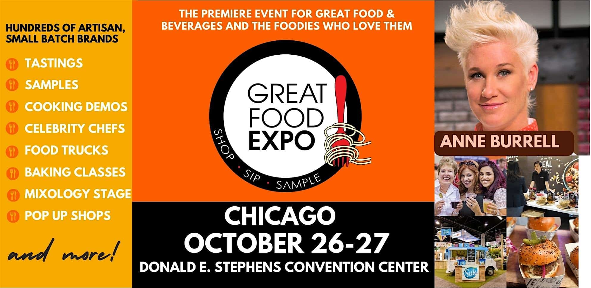 Great Food Expo, Shop, Sip, Sample Hundreds of Booths Oct 26-27 – Rosemont, IL