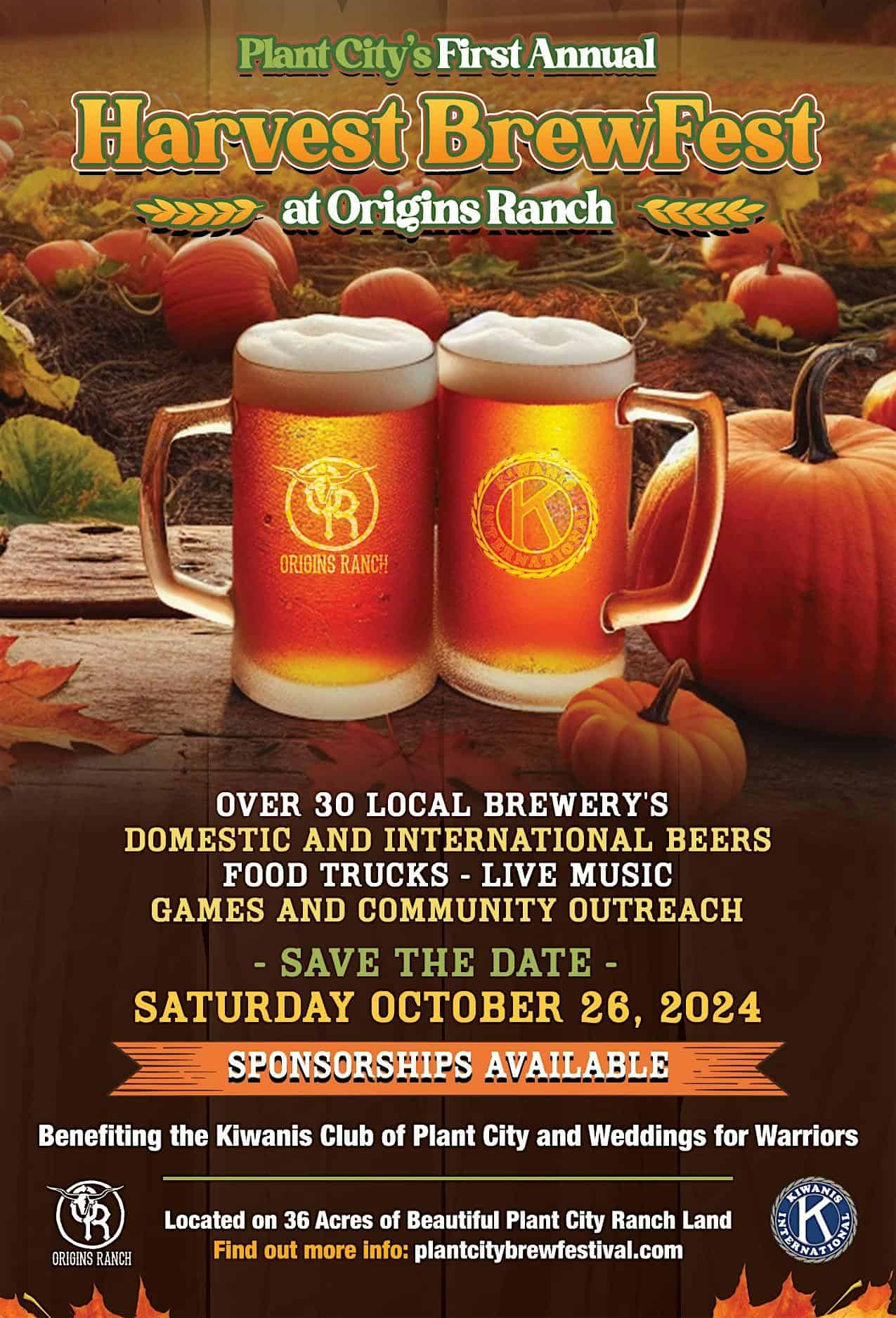 Plant City Harvest BrewFest at Origins Ranch – Plant City, FL