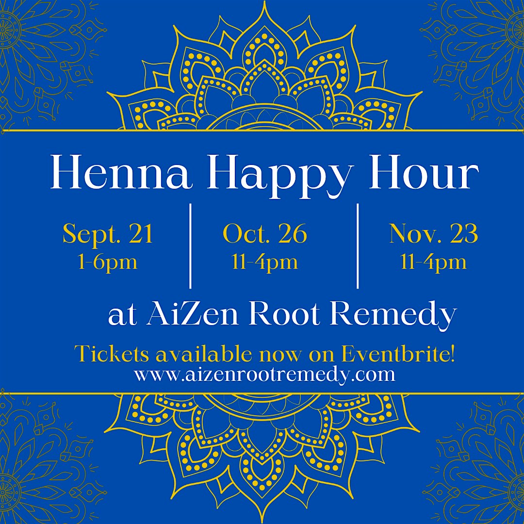 Henna Happy Hour – October – Kansas City, MO