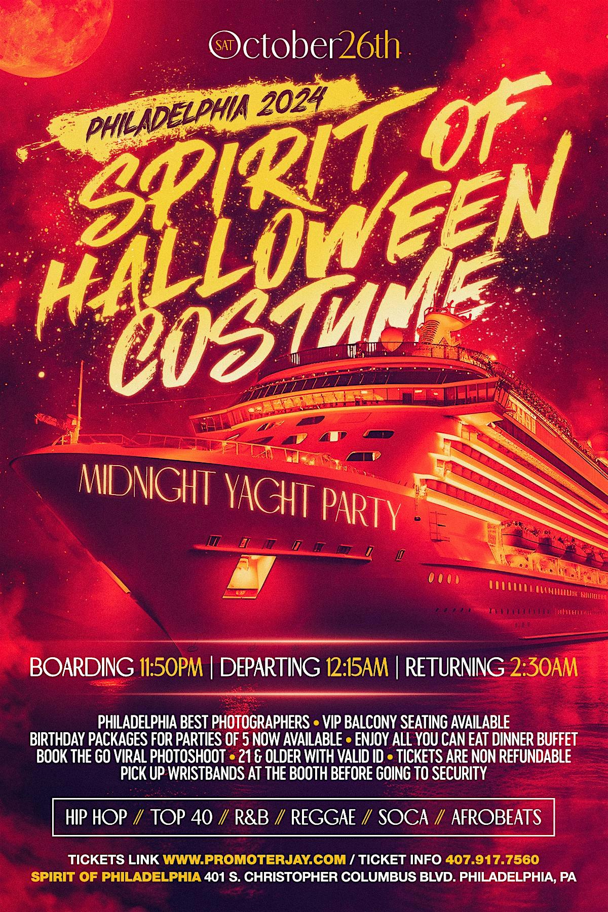 2024 Spirit of Halloween Costume Midnight Yacht Party Philadelphia – Philadelphia, PA