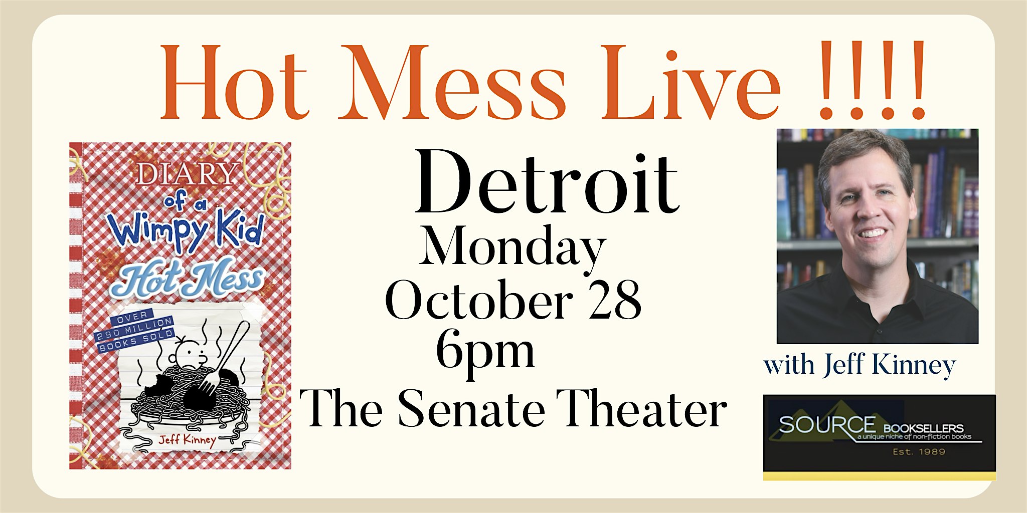 Hot Mess Live with Jeff Kinney – Detroit, MI