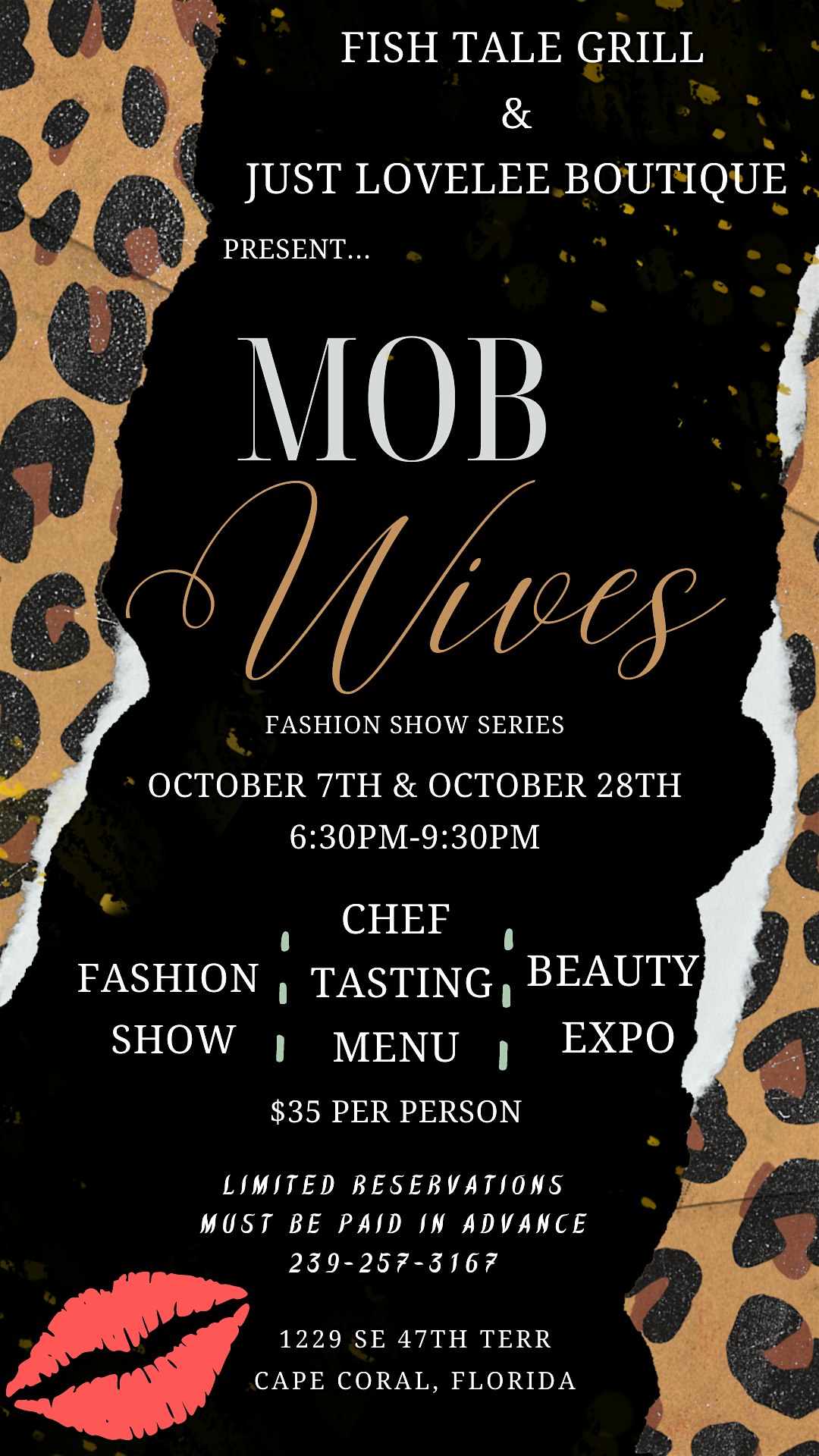 Mob Wives Fashion Show/Ladies Night – Cape Coral, FL