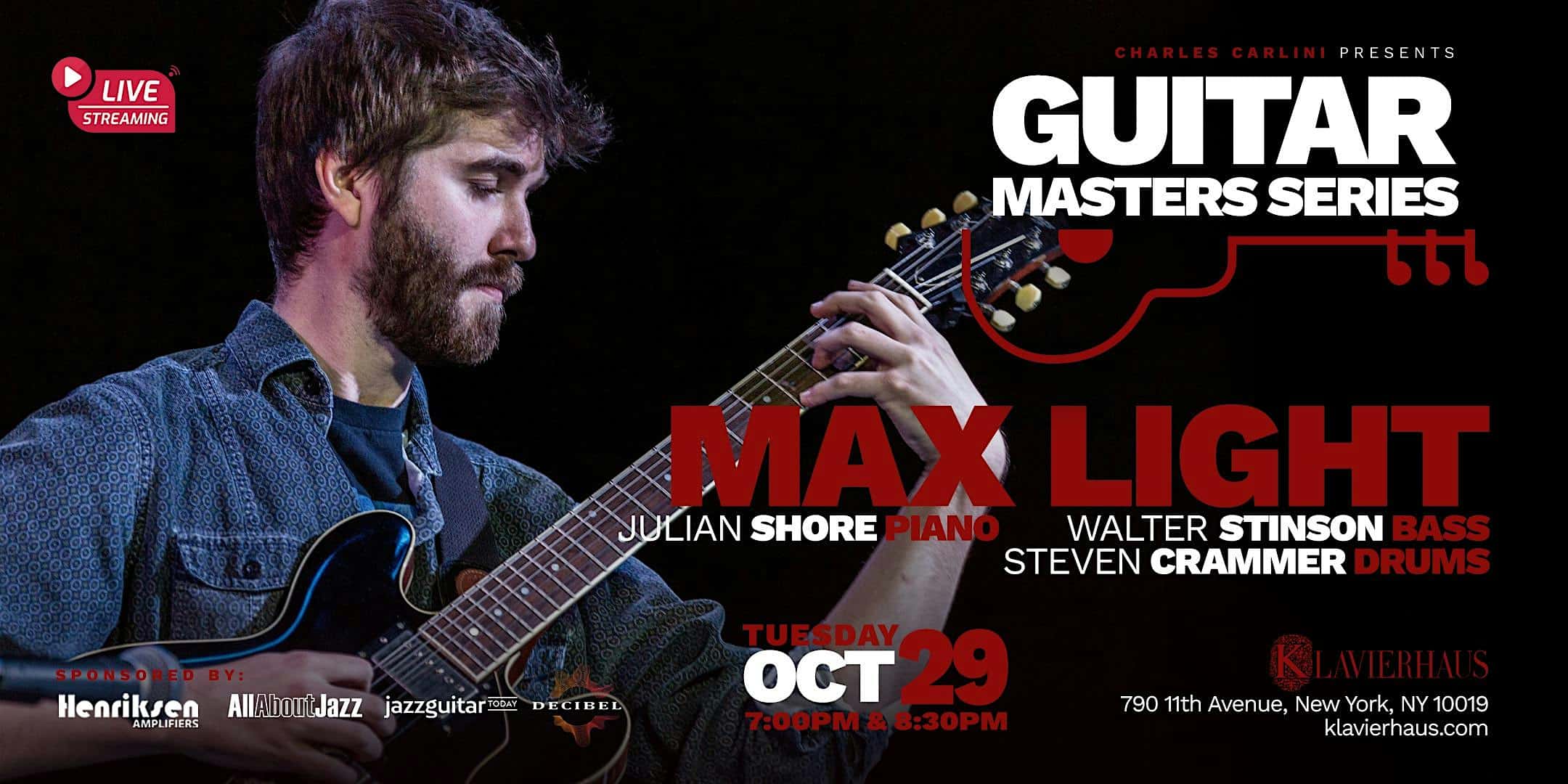 Guitar Masters Series: Max Light – New York, NY