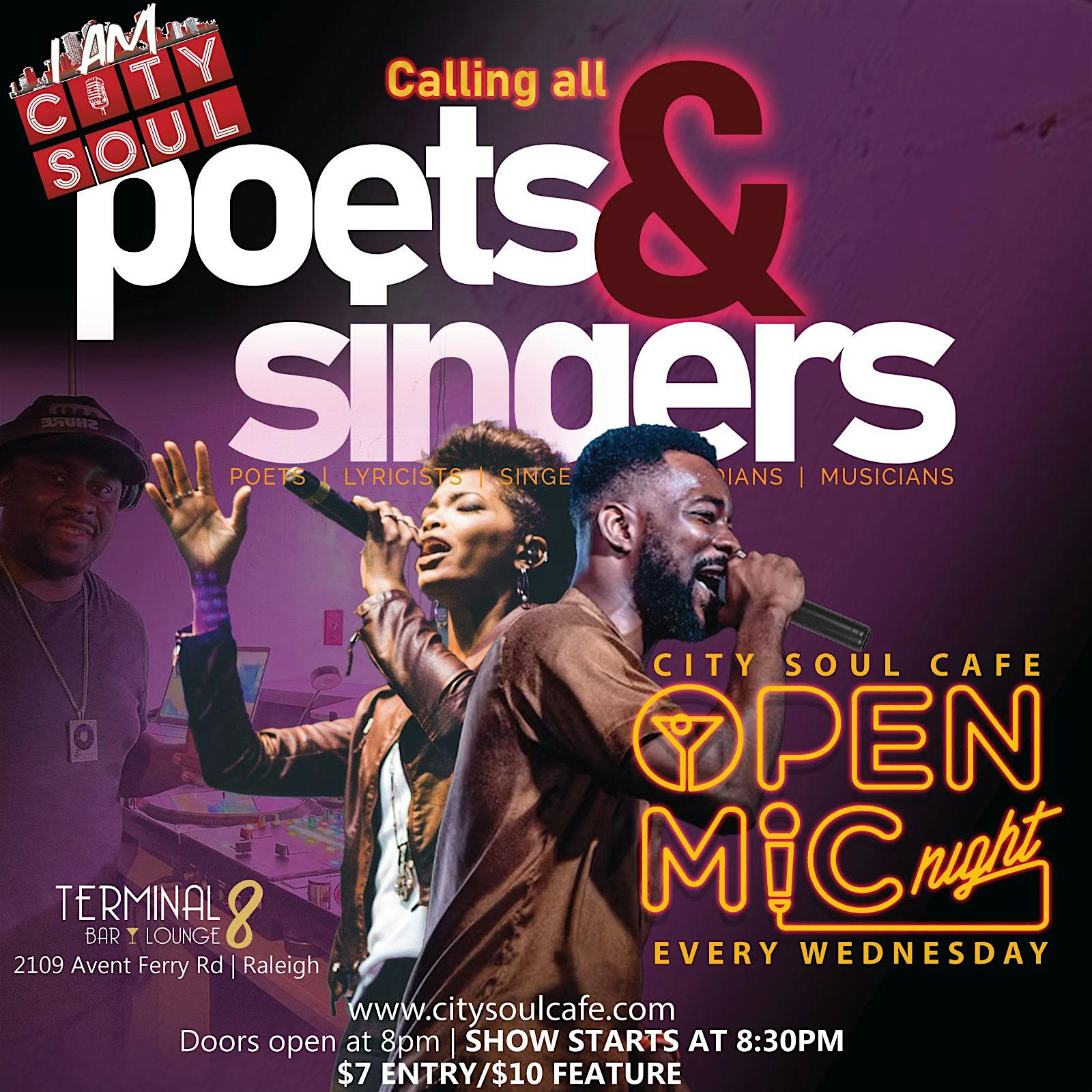 City Soul Cafe Open Mic Every Wednesday – Raleigh, NC