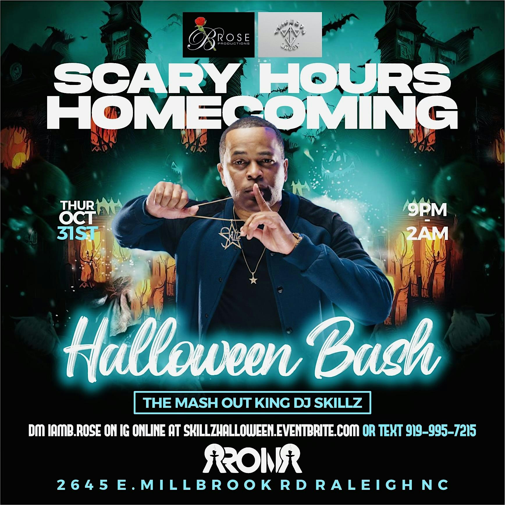 SCARY HOURS HOMECOMING KICKOFF W/ DJ SKILLZ – RALEIGH, NC