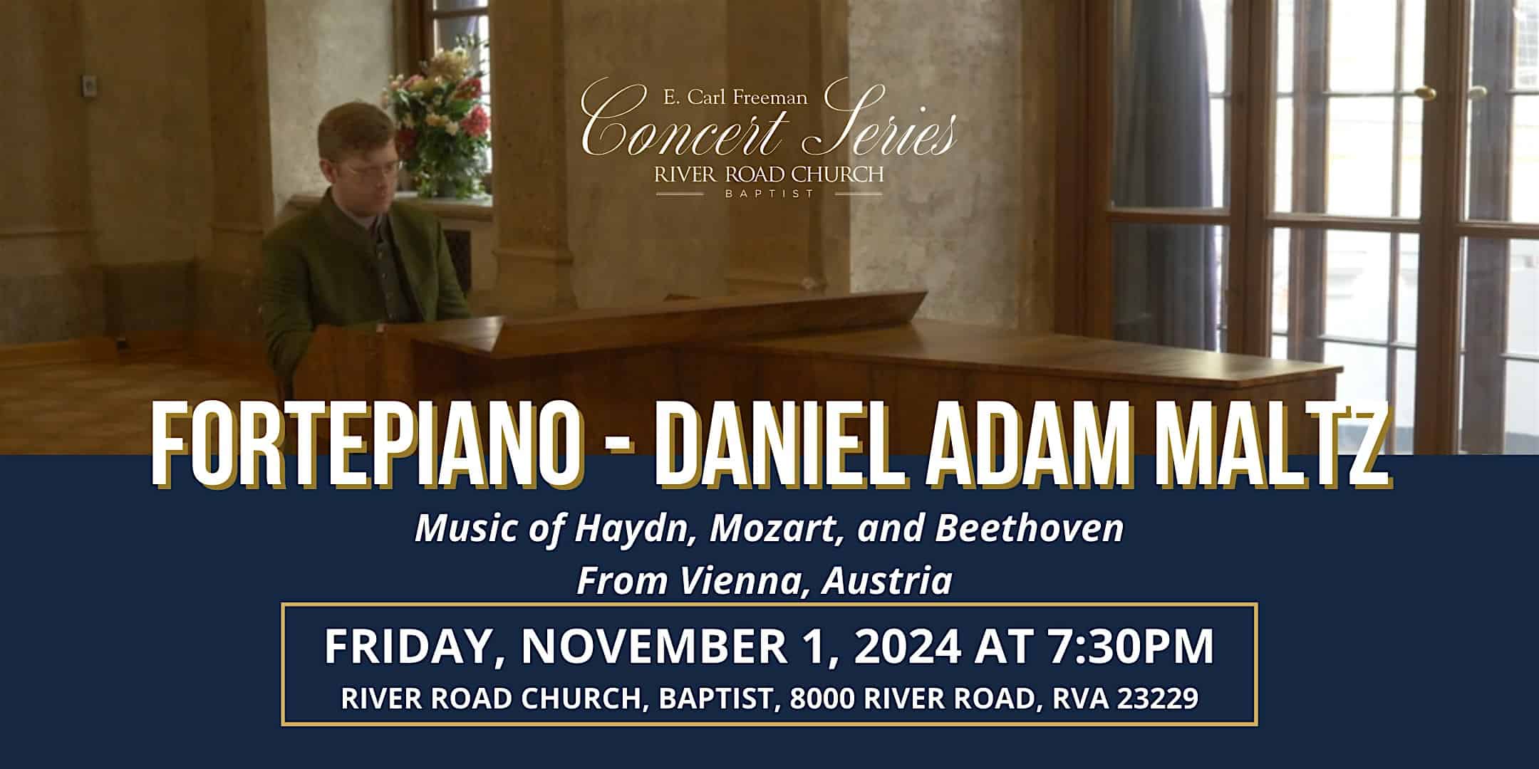 Daniel Adam Maltz – Fortepiano Recital – Richmond, VA