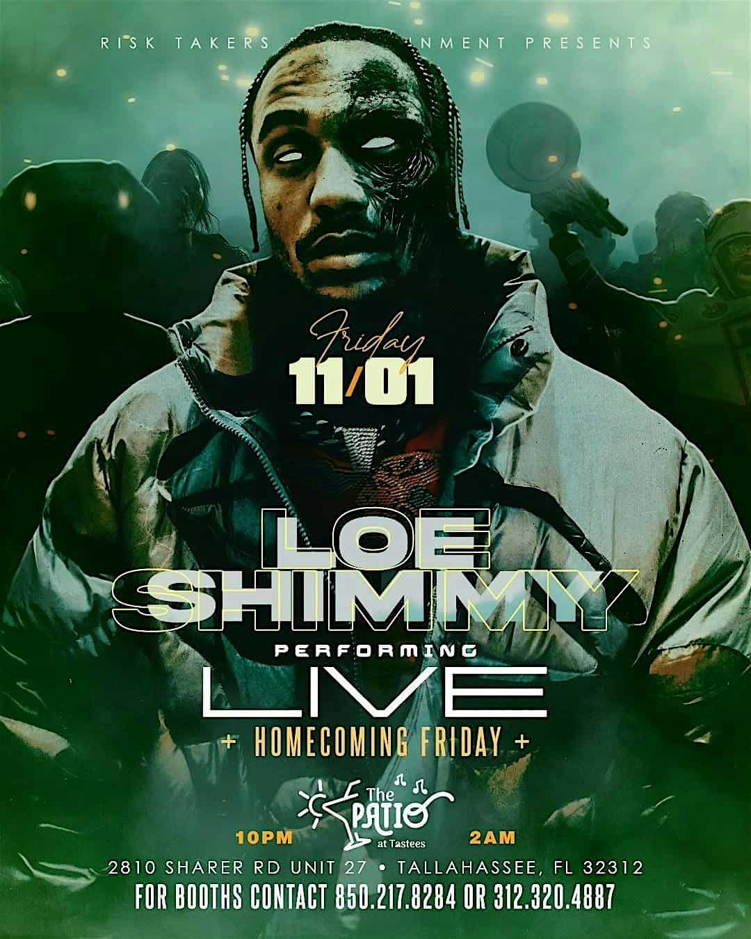 FAMU HOMECOMING FRIDAY LOE SHIMMY PERFORMING LIVE – Tallahassee, FL