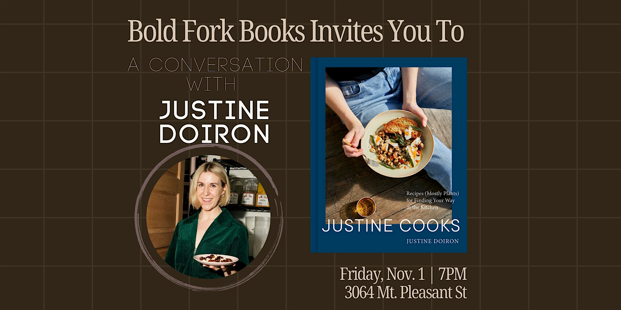 JUSTINE COOKS: A Conversation with Justine Doiron – Washington, DC