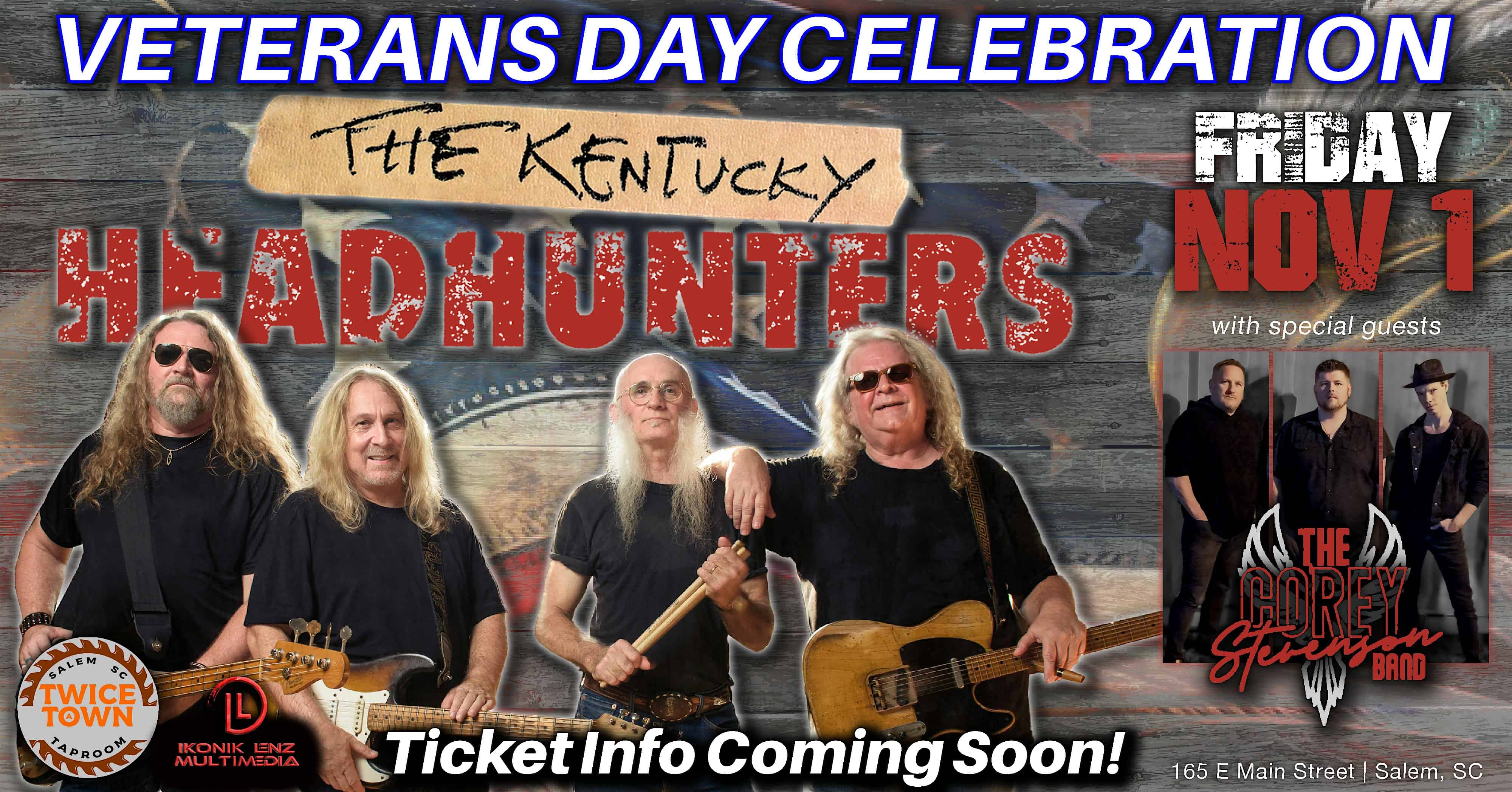 The Kentucky Headhunters w/special guests, The Corey Stevenson Band – Salem, SC