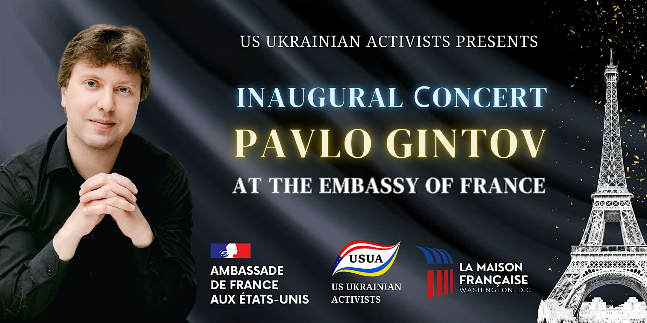 Evening of Ukrainian Music. Pianist Pavlo Gintovs Charity Concert – Washington, DC