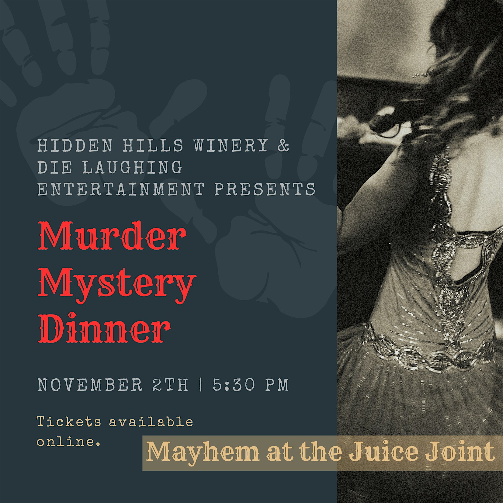 Murder Mystery Dinner: Mayhem at the Juice Joint – Knoxville, IL