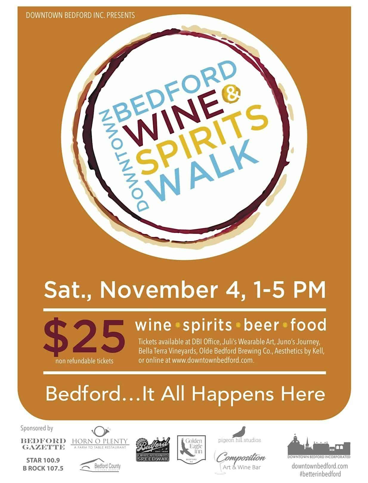 Wine & Spirits Walk – Bedford, PA