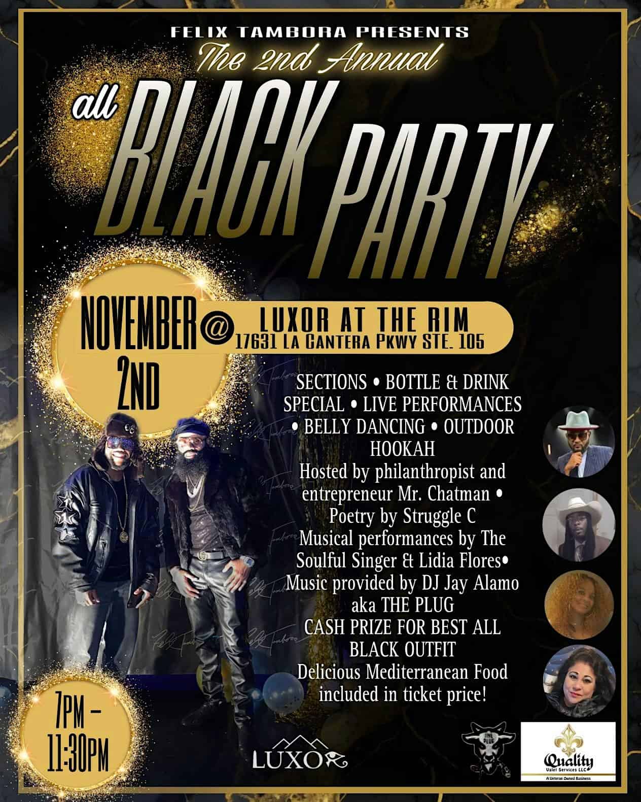 All Black Party at Luxor at the Rim – San Antonio, TX