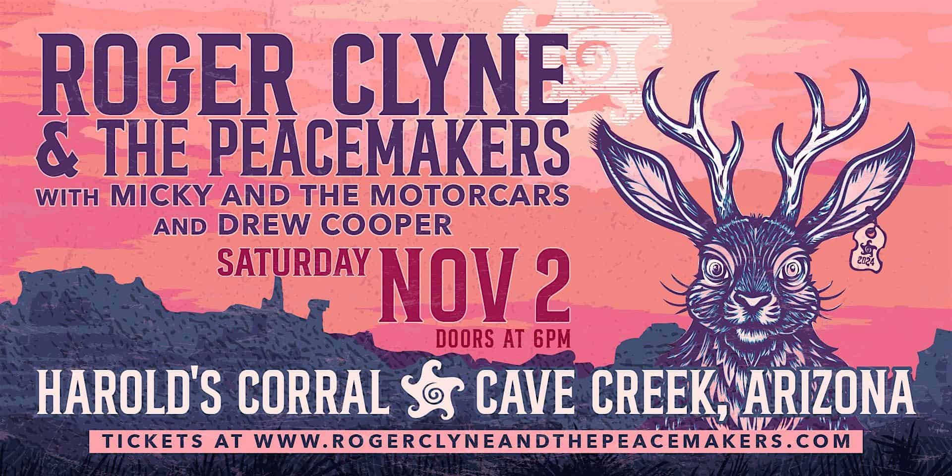 Roger Clyne & The Peacemakers Live at Harold’s Corral – Cave Creek, AZ