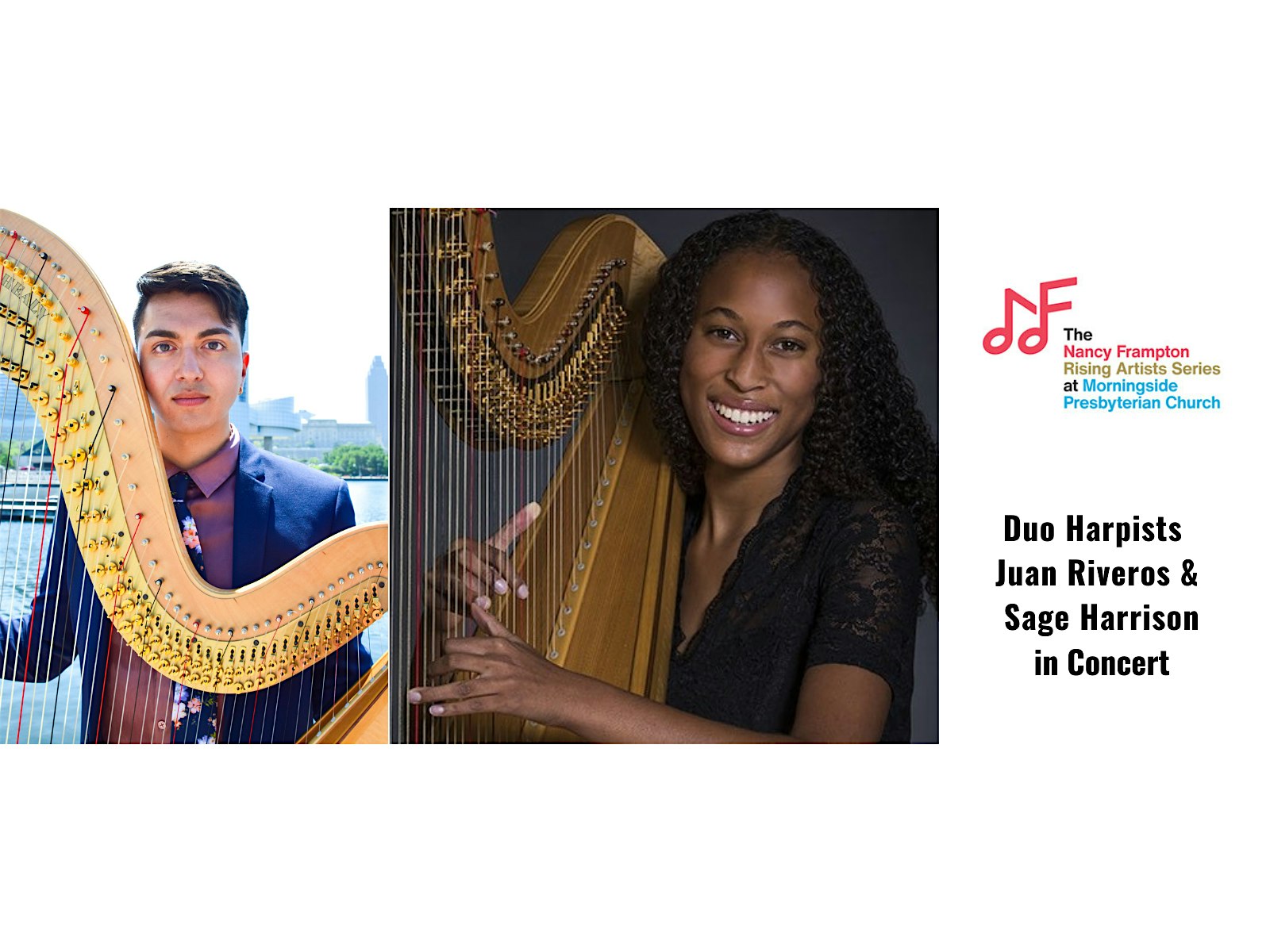 Duo Harpists Juan Riveros & Sage Harrison in Concert – Atlanta, GA