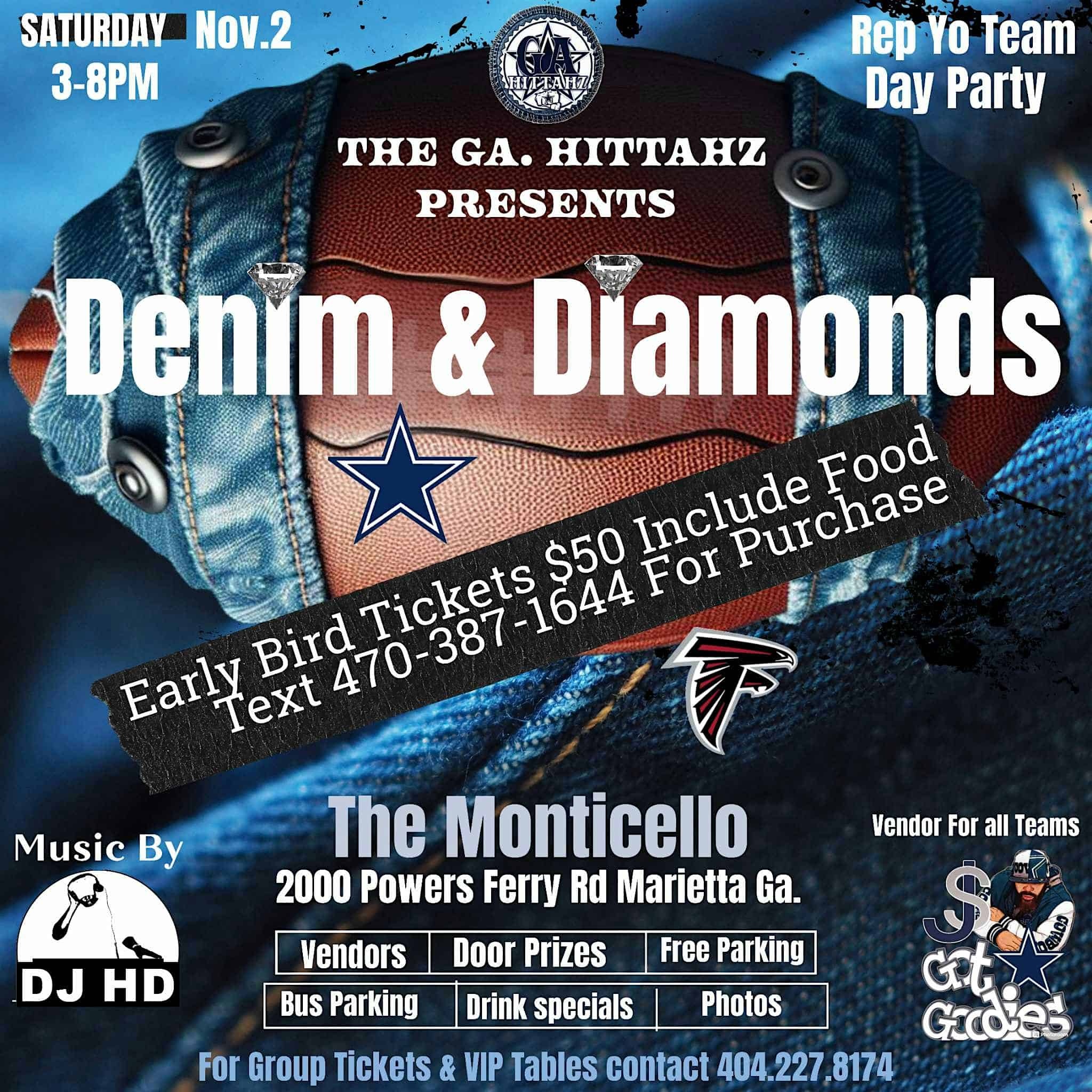 Denim & Diamonds Rep Yo Team Day Party! – Marietta, GA