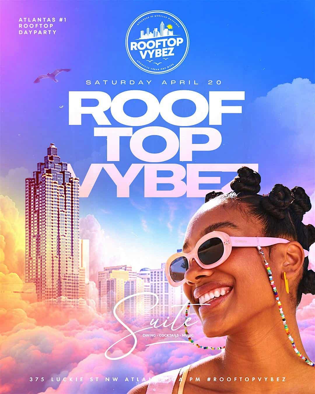 FREE ROOFTOP PARTY AT SUITE LOUNGE SATURDAY – Atlanta, GA