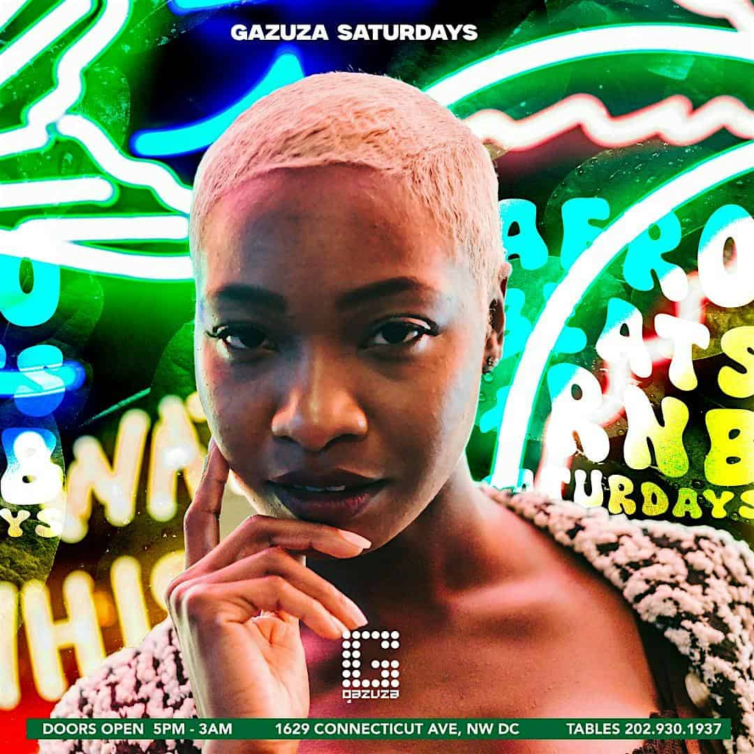 AfroRnB Saturdays at Gazuza: RnB Day Party + Afrobeats Late Night! – Washington DC