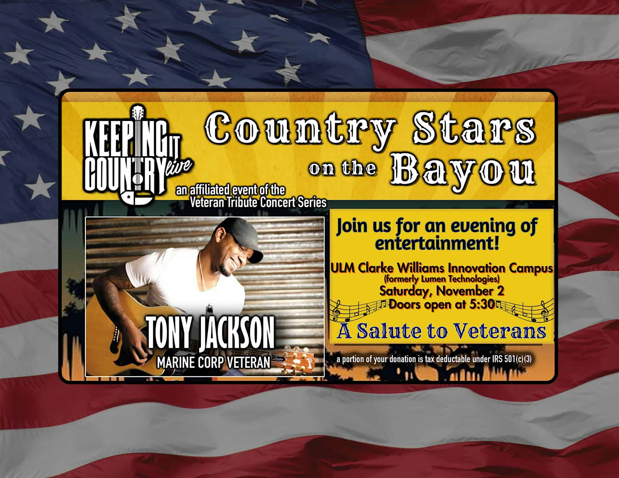 Country Stars on the Bayou – Monroe, LA