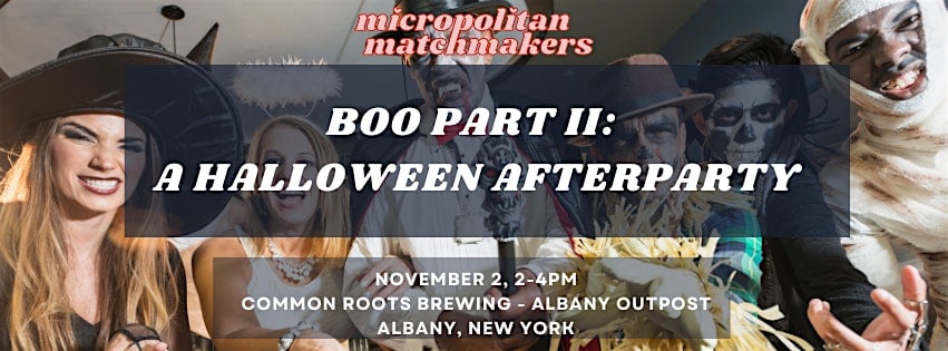 BOO Part II: A Halloween Afterparty with Beer Tasting, Food, and Mingling – Albany, NY