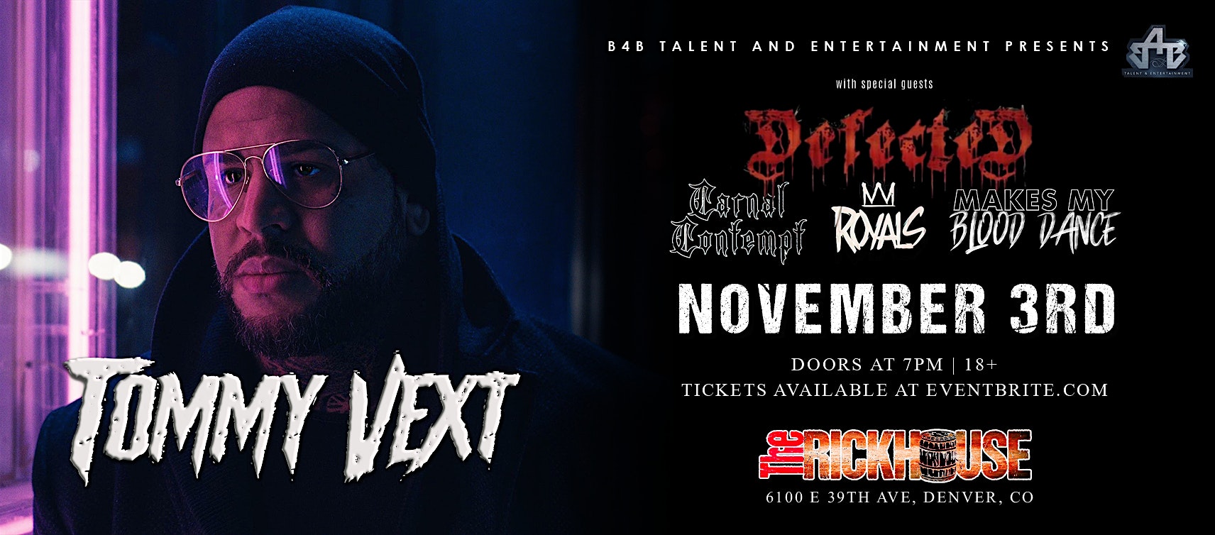 TOMMY VEXT (Formerly Of Bad Wolves) – Denver, CO