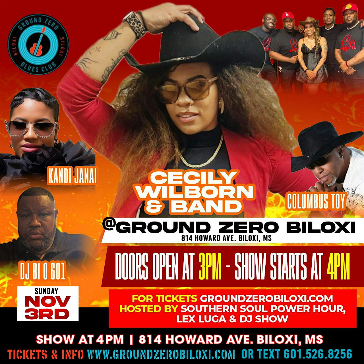 Blues & Southern Soul Concert staring Cecily Wilborn & Band at GZ Biloxi – Biloxi, MS