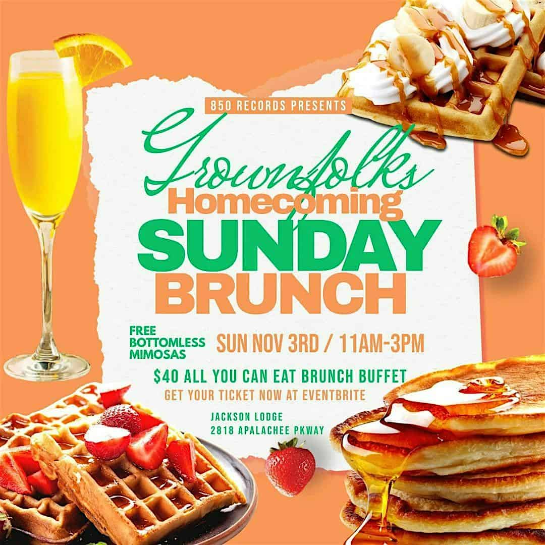 GROWNFOLKS HOMECOMING SUNDAY BRUNCH – Tallahassee, FL