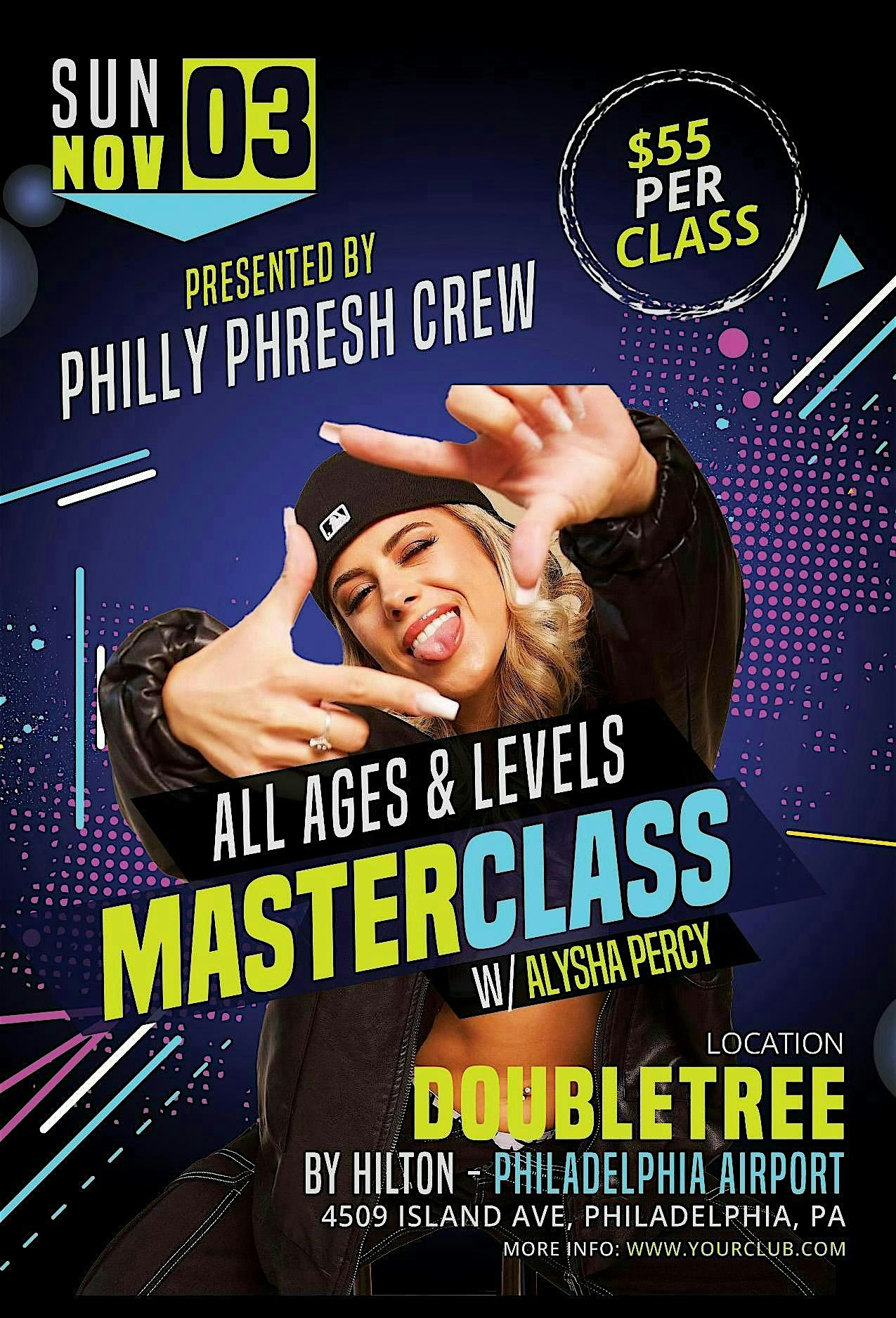 2024 Master Classes with Alysha Percy – Philadelphia, PA