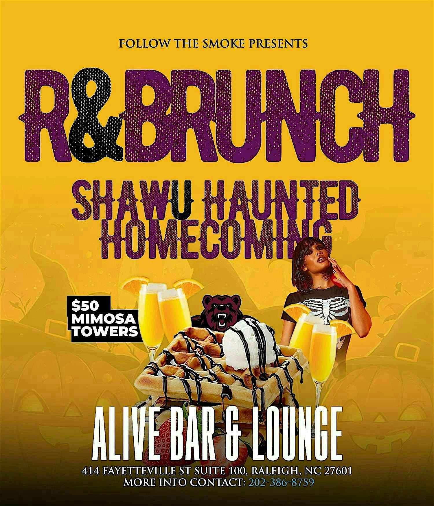 Shaw U Haunted Homecoming R&B Brunch & Day Party – Raleigh, NC