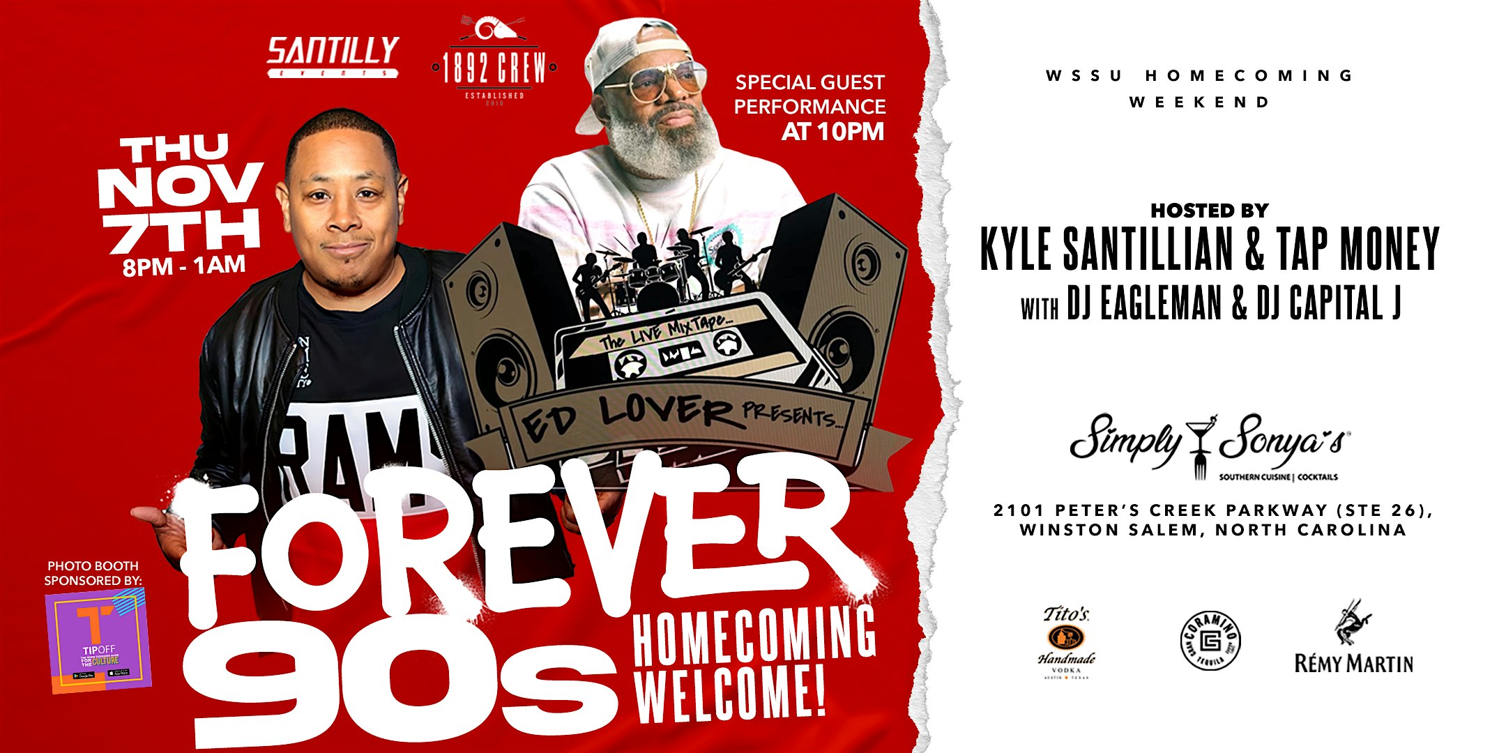 Kyle Santillian’s “FOREVER 90s” feat. ED LOVER & The Live Mixtape Band! – Winston-Salem, NC