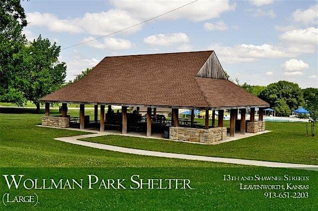 Park Shelter at Wollman Main – Dates in October -December 2024 – Leavenworth, KS