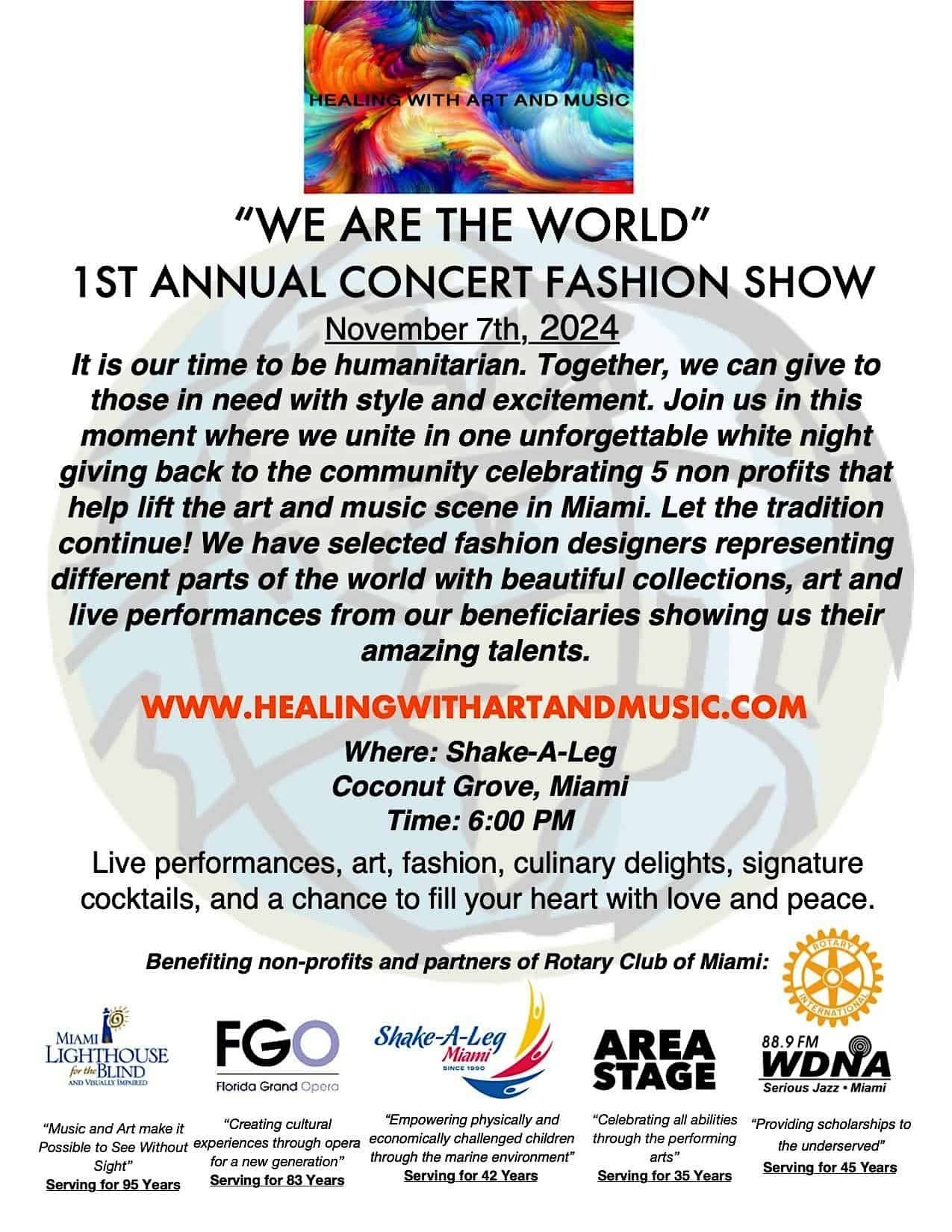 We Are The World 1st Annual Concert Fashion Show – Miami, FL