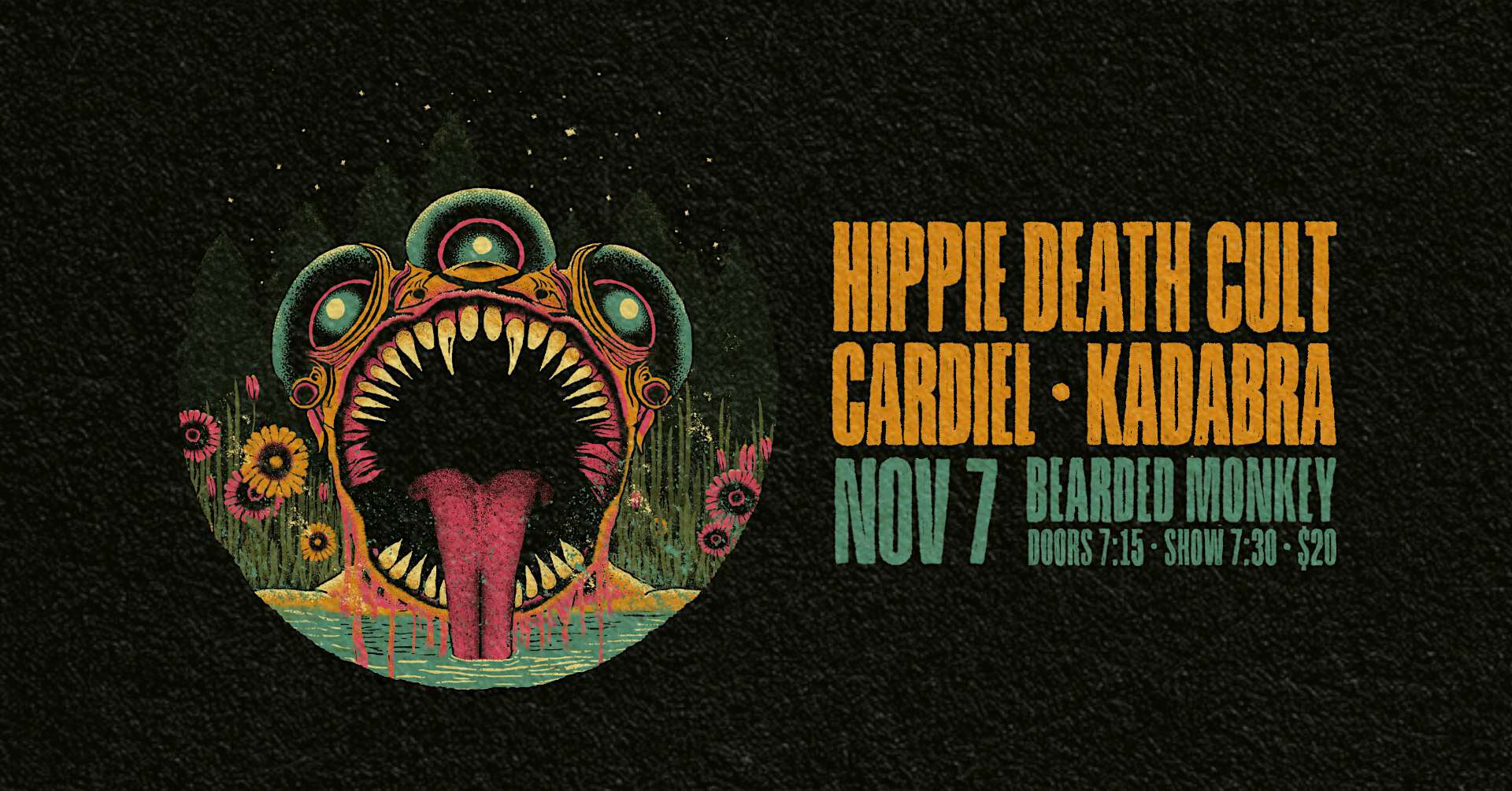 Hippie Death Cult with Cardiel and Kabadra – Yakima, WA