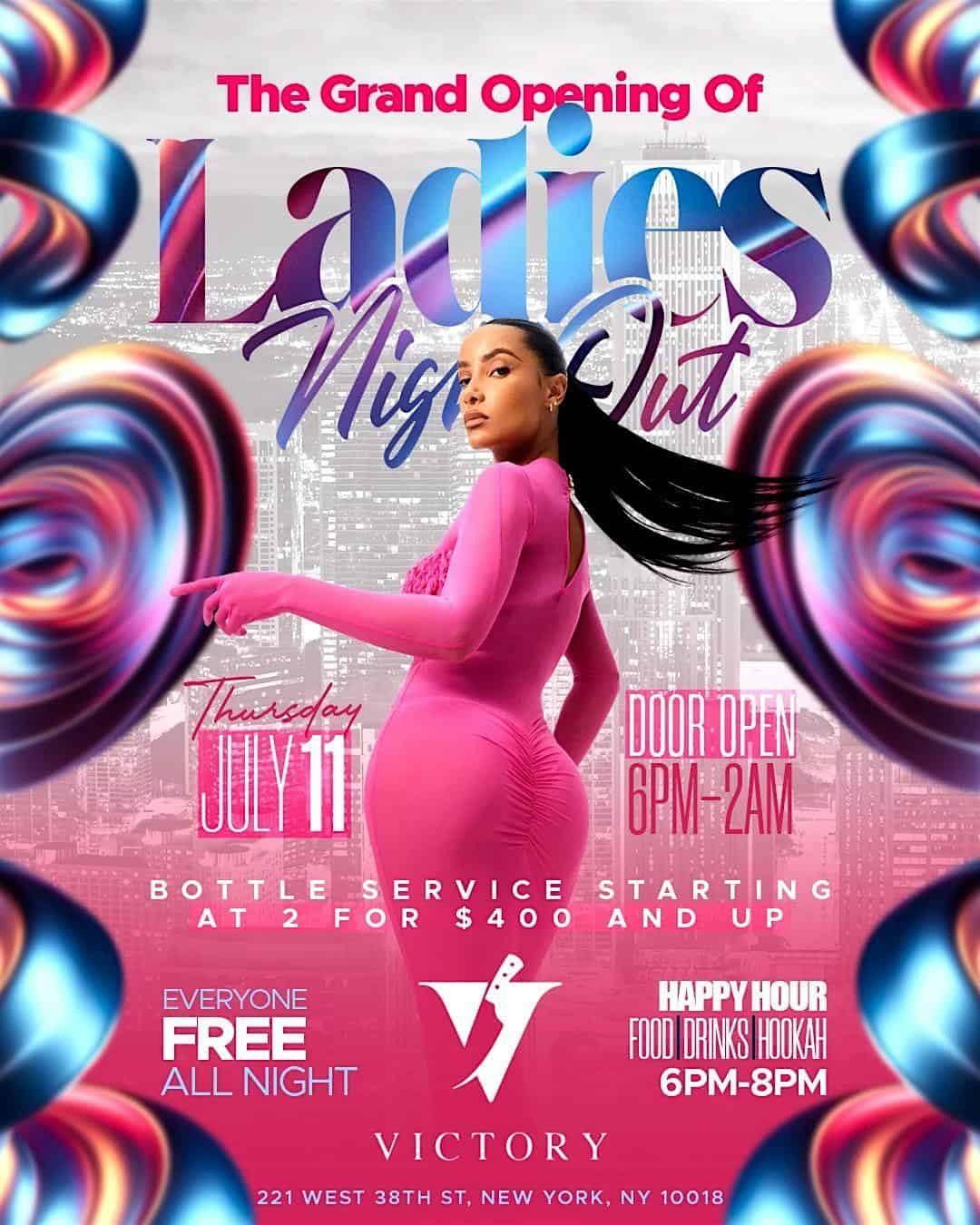 Every Thursday…Ladies Night Out After Work 6pm-2am @Victory NYC – New York, NY