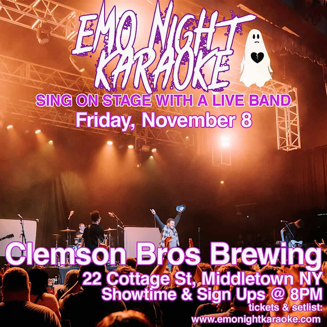 Emo Night Karaoke Middletown 11/8 – Middletown, NY