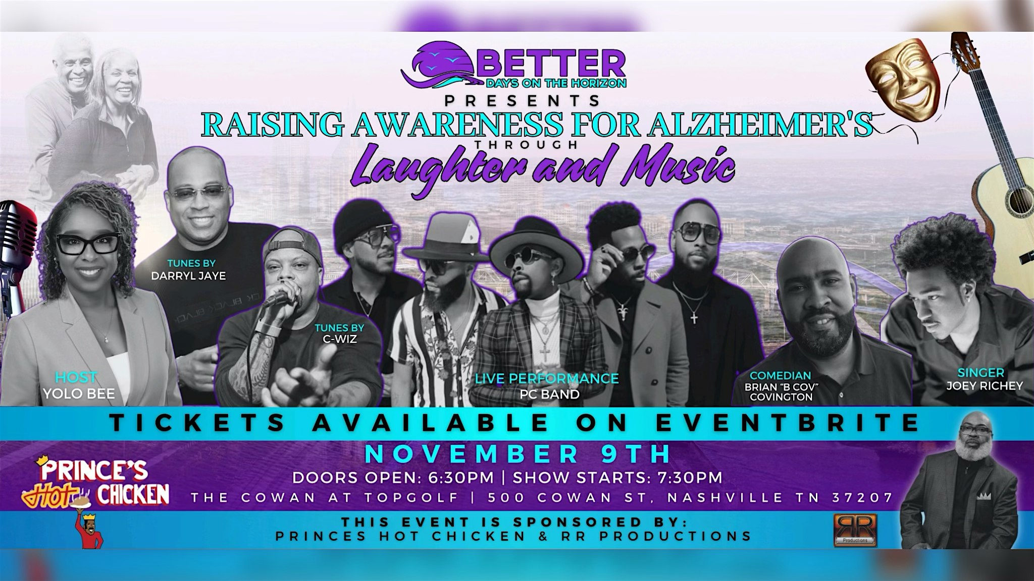 NOV9th Raising Awareness for ALZHEIMER’S Through Laughter & Music – Nashville, TN