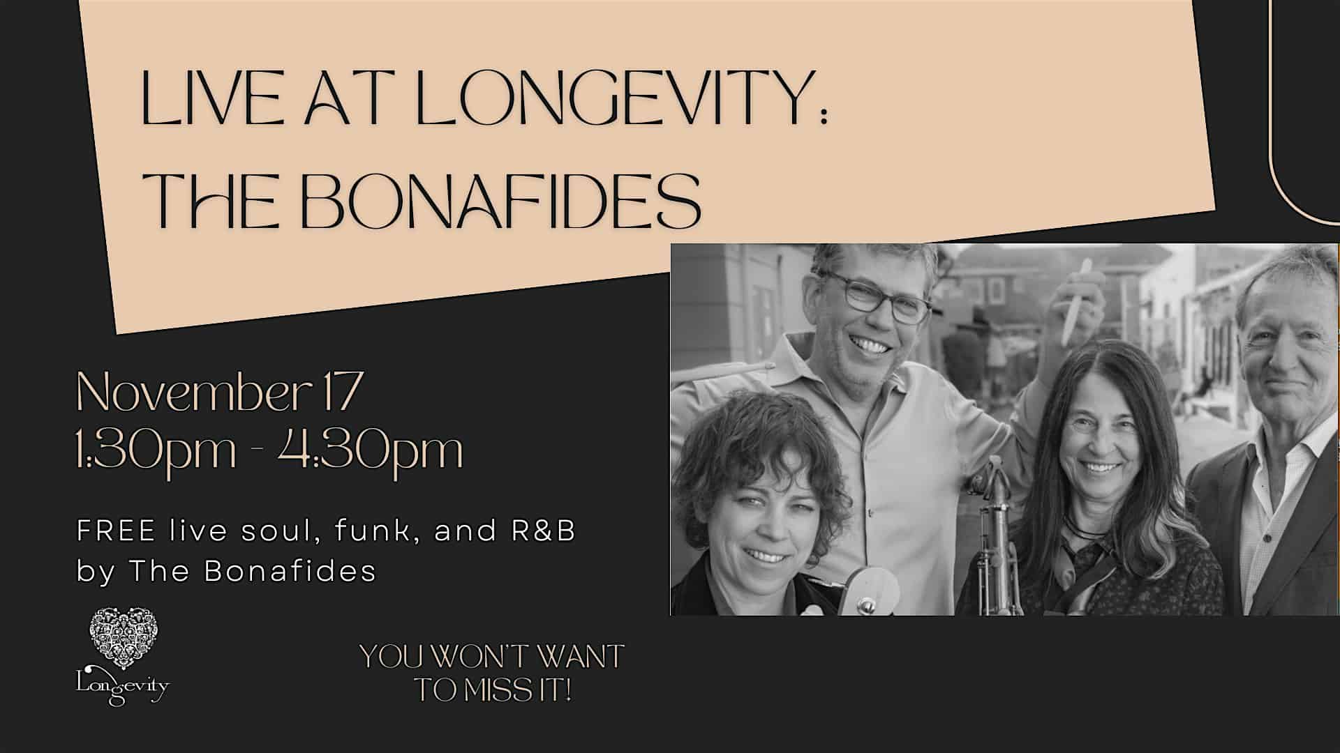 Live at Longevity: The Bonafides – Livermore, CA