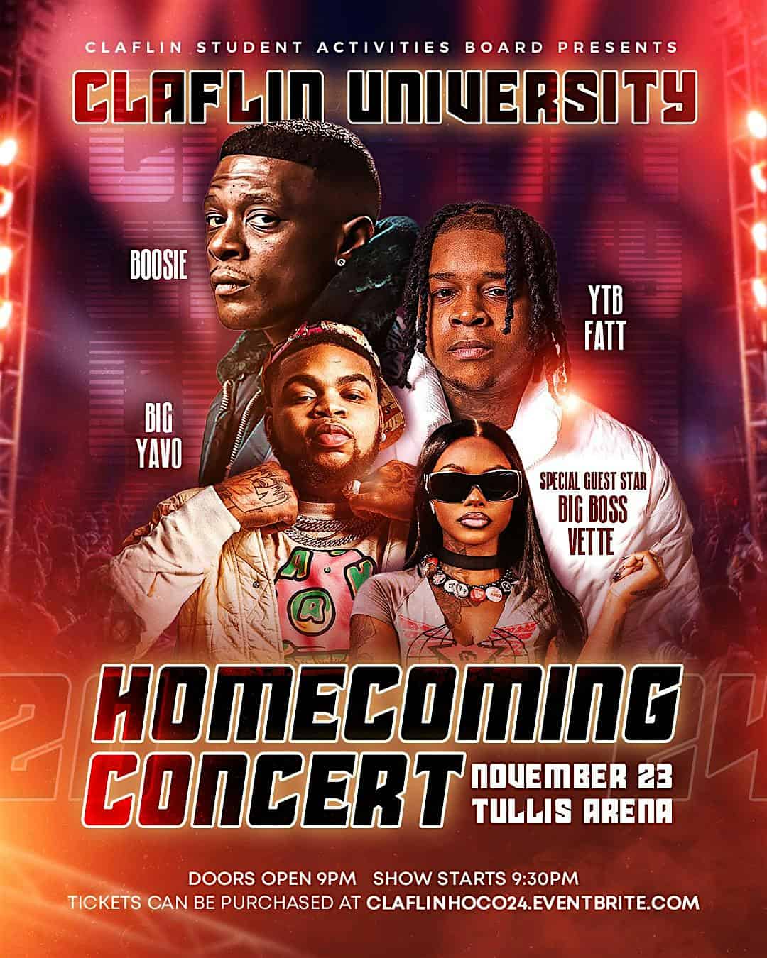 2024 Claflin University Homecoming Concert – Orangeburg, SC