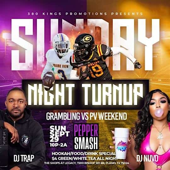 SUNDAY NIGHT TURNUP – Plano, TX