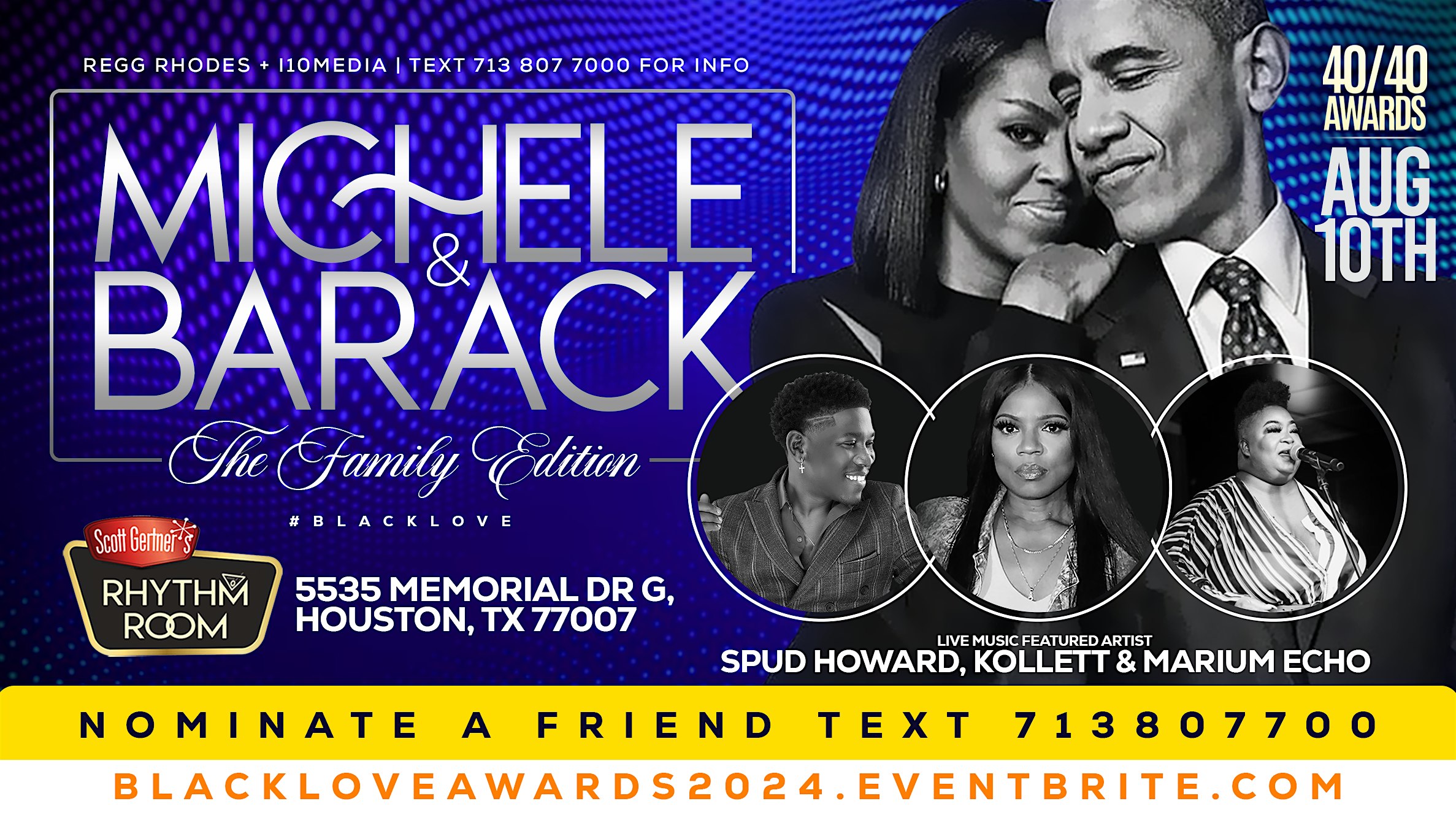 BLACK LOVE AWARDS – (ALL AGES) NOMINATE A FRIEND – TEXT 713.807.7000 – Houston, TX