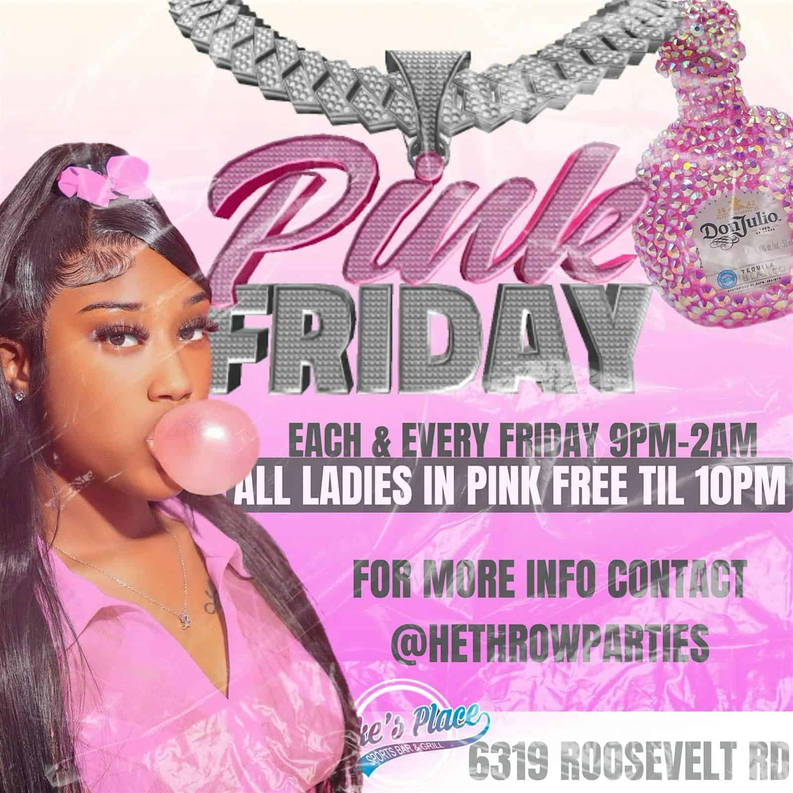 MARQUEE FRIDAYS: PINK FRIDAY EDITION ( FREE TIL 11P W/RSVP) – Berwyn, IL