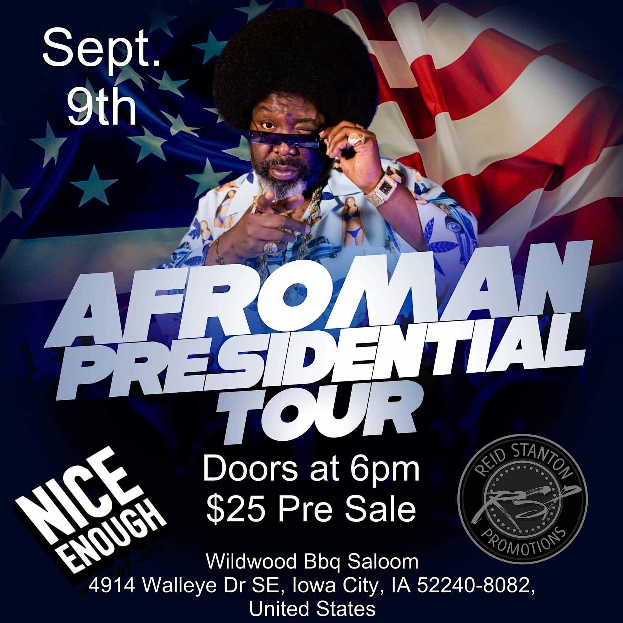 Afroman – Presidential Tour 2024 – Iowa City, IA