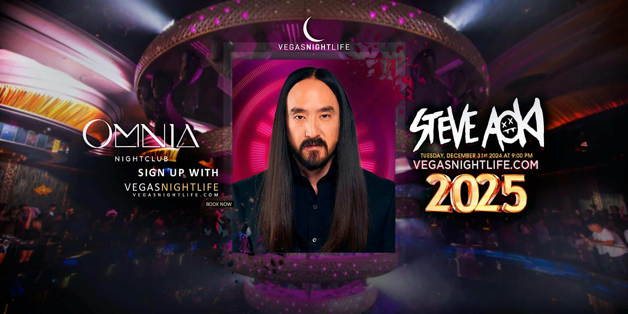 Omnia Las Vegas New Year’s Eve Party 2025 w/ Steve Aoki – Las Vegas, NV